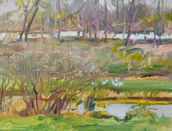 Oil painting evening Oleksandr Oleksandrovich Nazarenko - 9