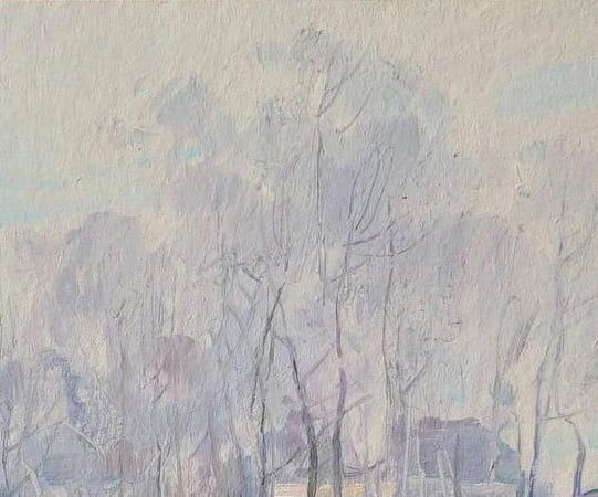 Oil painting Winter Oleksandr Oleksandrovich Nazarenko - 2