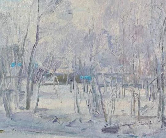 Oil painting Winter Oleksandr Oleksandrovich Nazarenko - 4