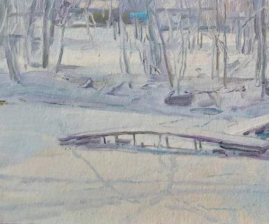 Oil painting Winter Oleksandr Oleksandrovich Nazarenko - 7
