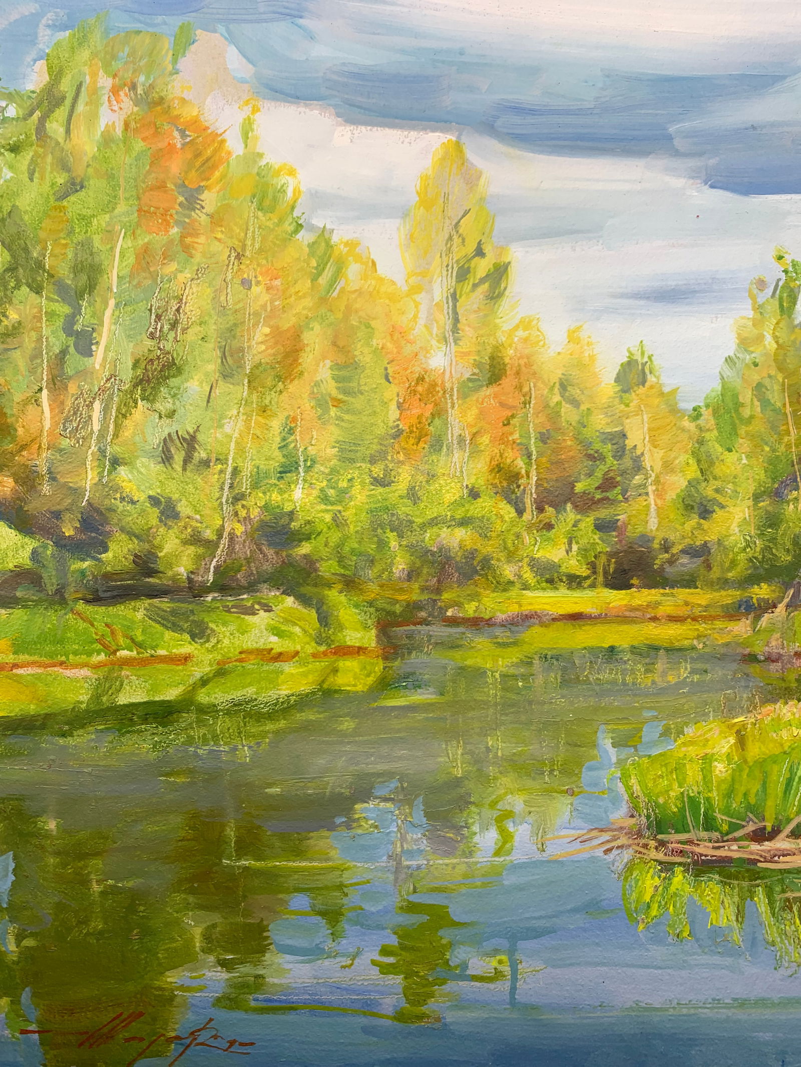 Oil painting October Oleksandr Oleksandrovich Nazarenko - 3