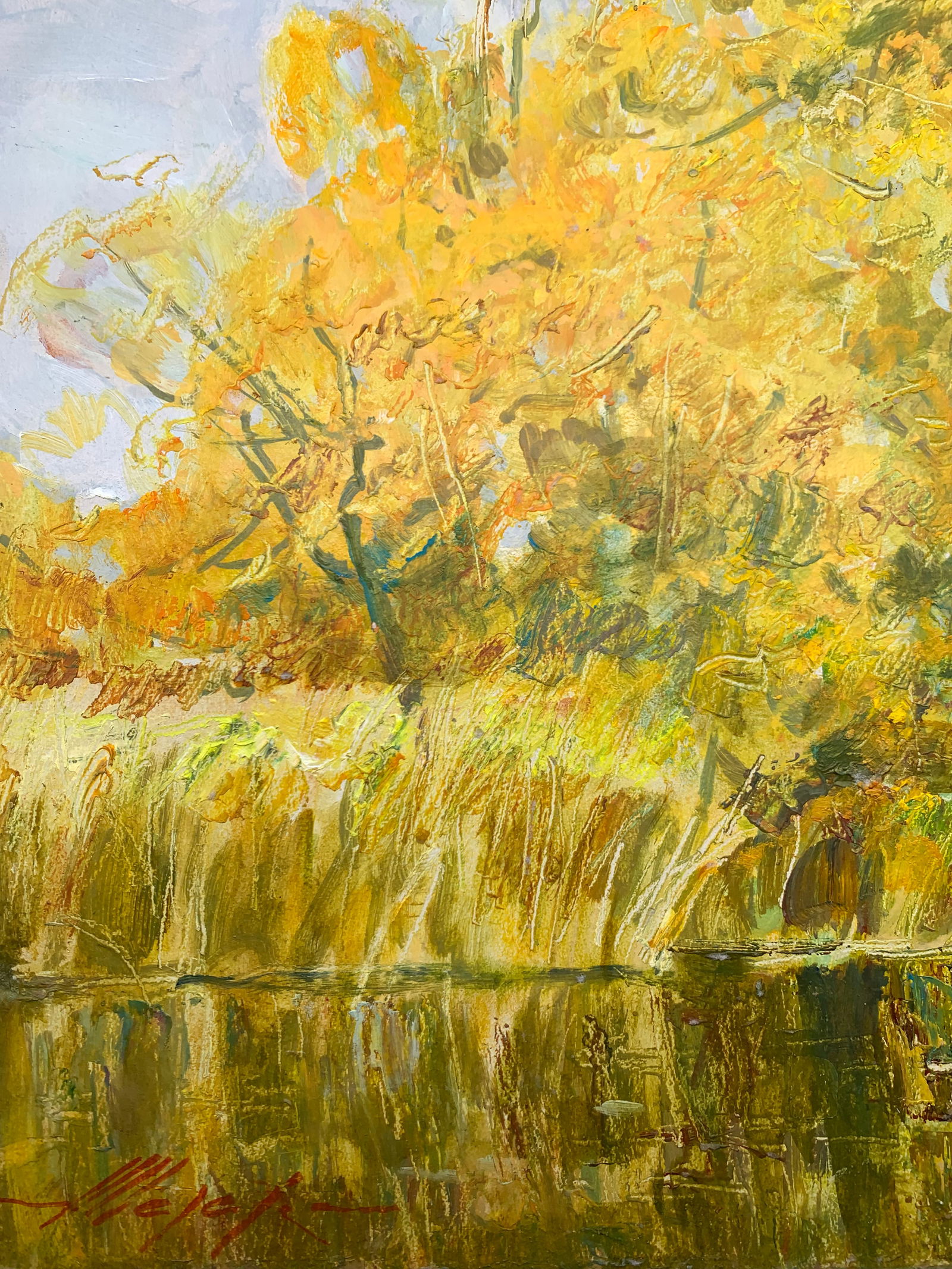 Oil painting Autumn sun Oleksandr Oleksandrovich Nazarenko - 4