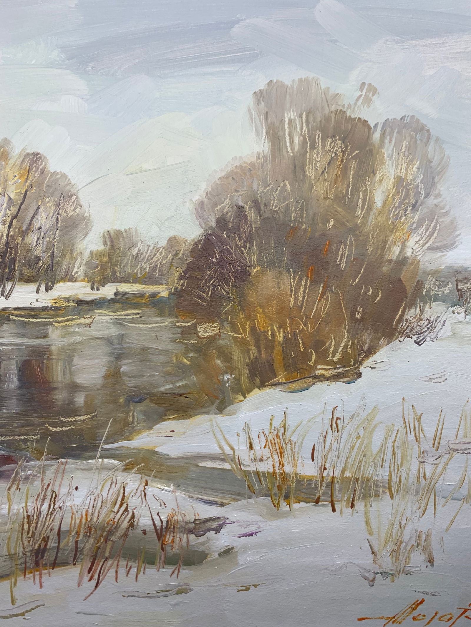 Oil painting January Oleksandr Oleksandrovich Nazarenko - 9