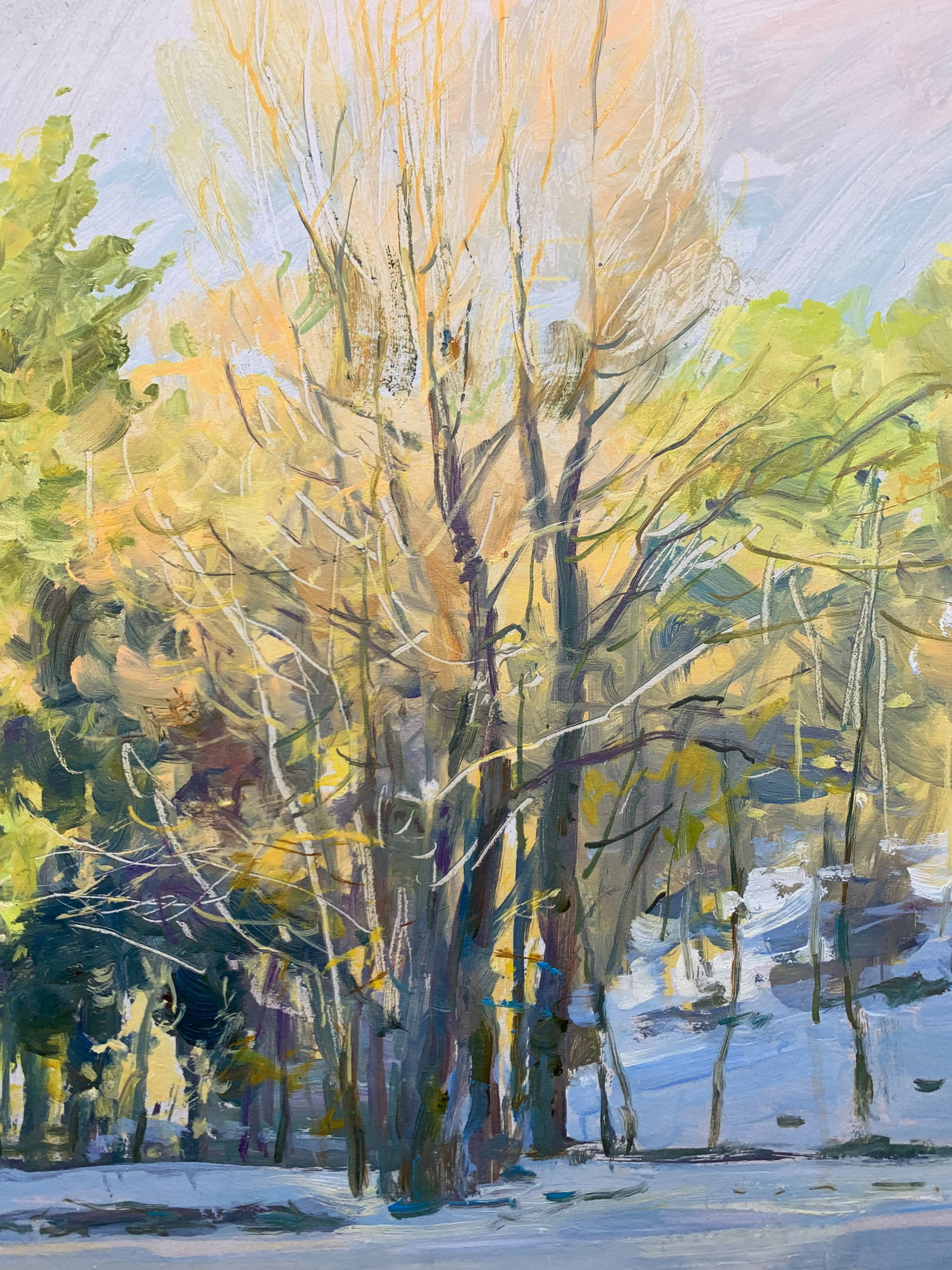 Oil painting Freezing day Oleksandr Oleksandrovich Nazarenko - 7