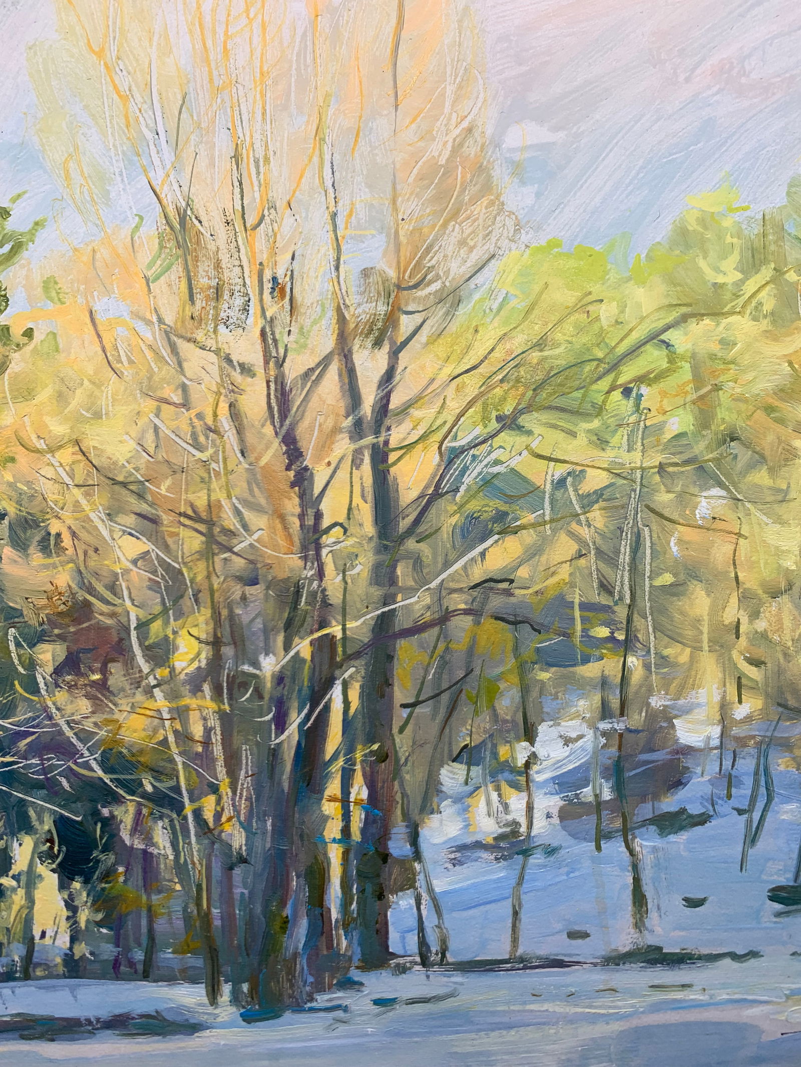 Oil painting Freezing day Oleksandr Oleksandrovich Nazarenko - 8