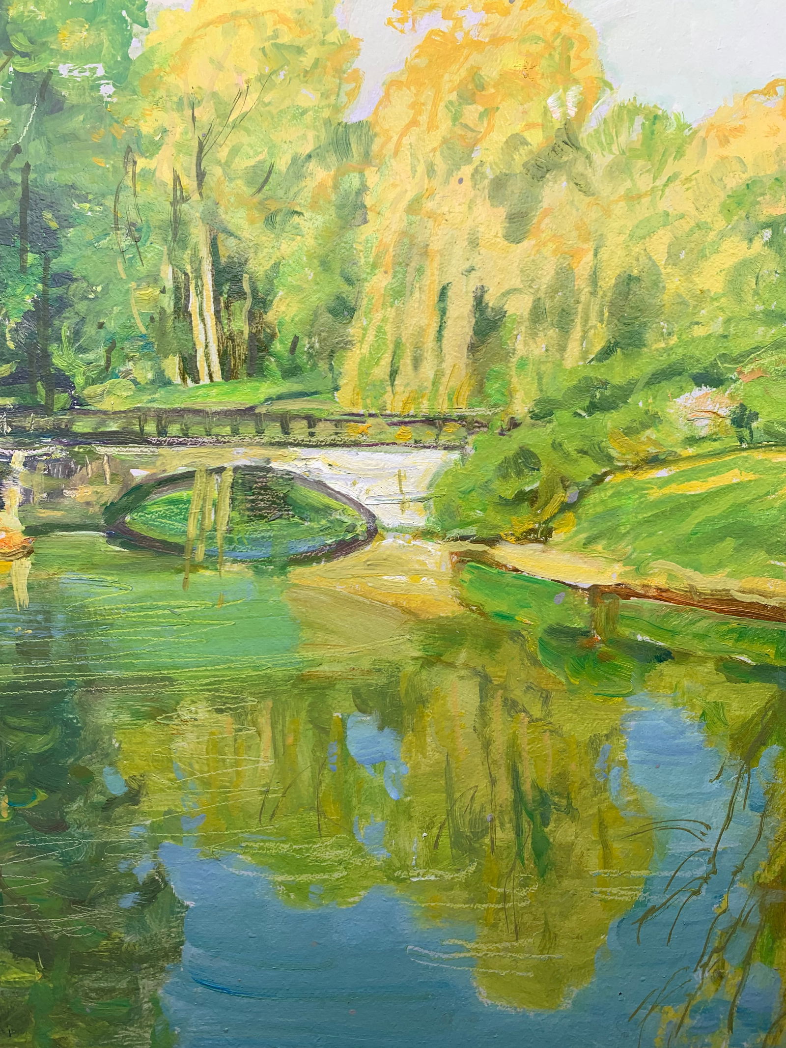 Oil painting In the park Oleksandr Oleksandrovich Nazarenko - 10