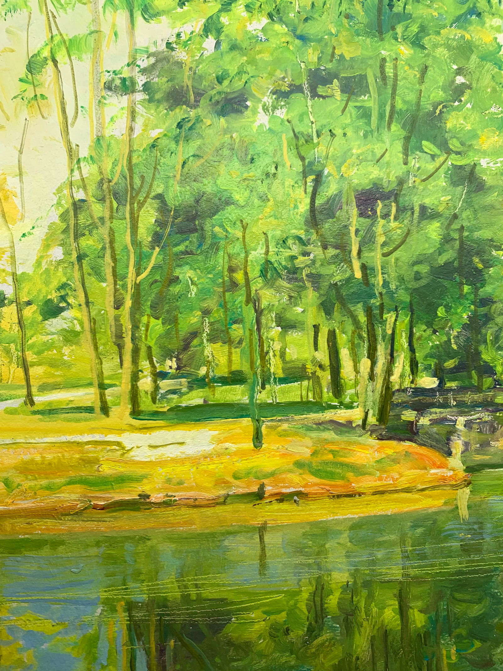 Oil painting In the park Oleksandr Oleksandrovich Nazarenko - 3