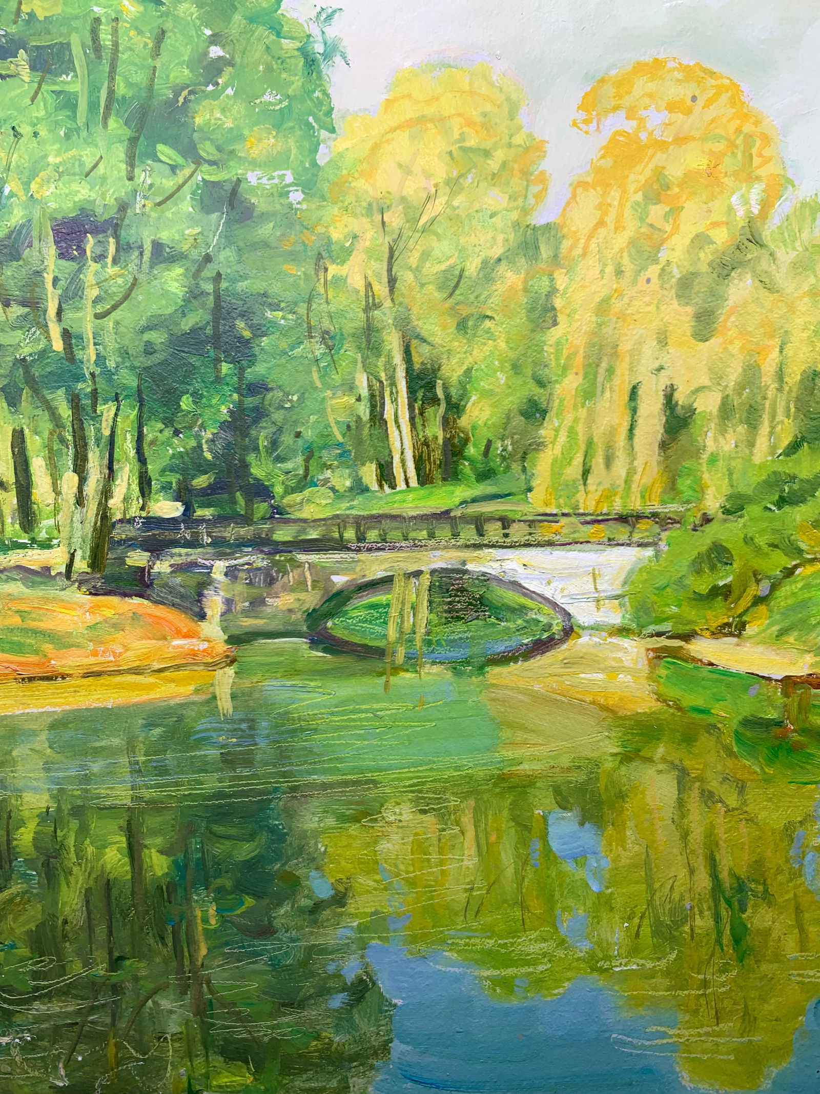 Oil painting In the park Oleksandr Oleksandrovich Nazarenko - 8