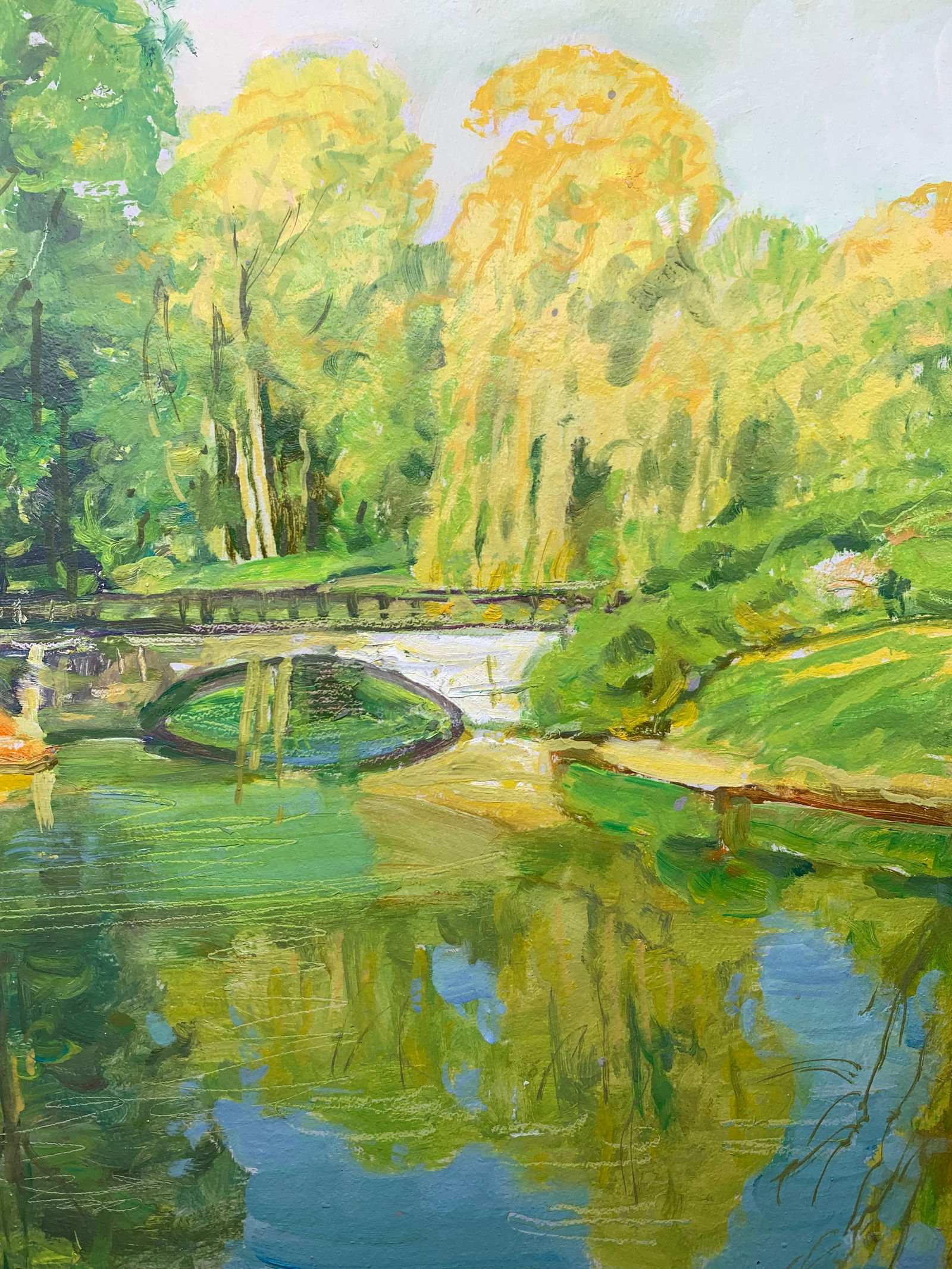 Oil painting In the park Oleksandr Oleksandrovich Nazarenko - 9