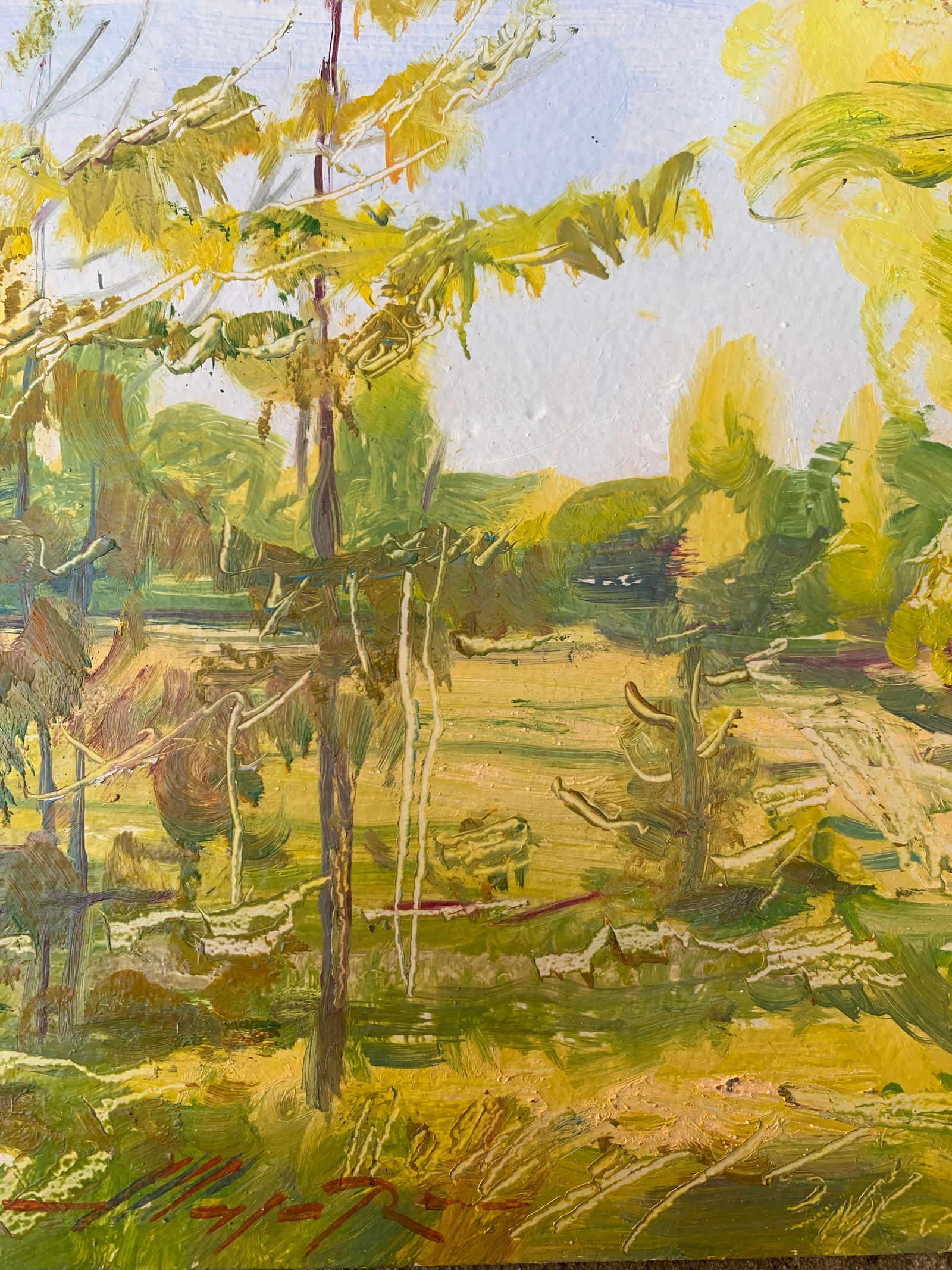 Oil painting Road in the forest Oleksandr Oleksandrovich Nazarenko - 4