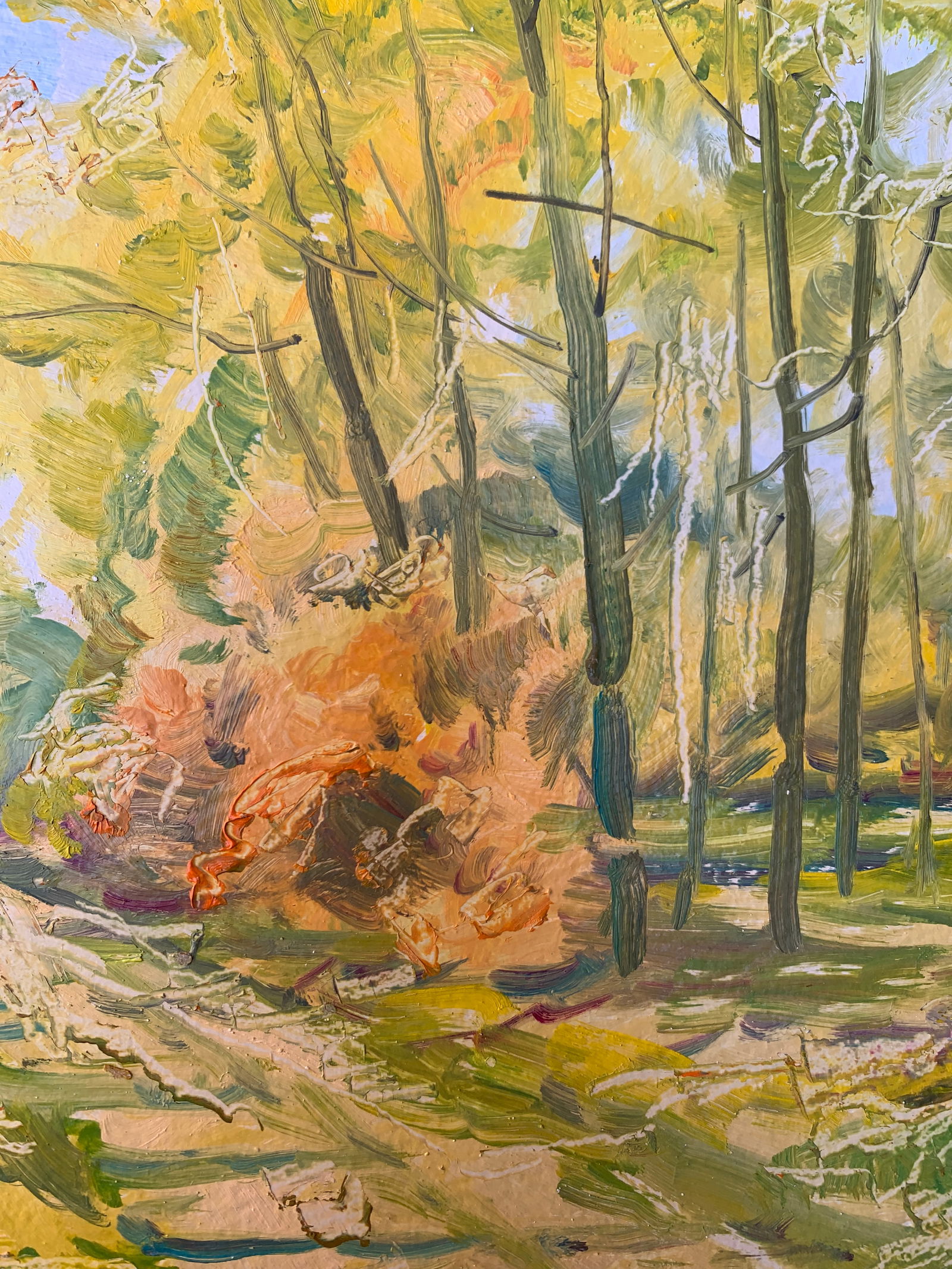 Oil painting Road in the forest Oleksandr Oleksandrovich Nazarenko - 7