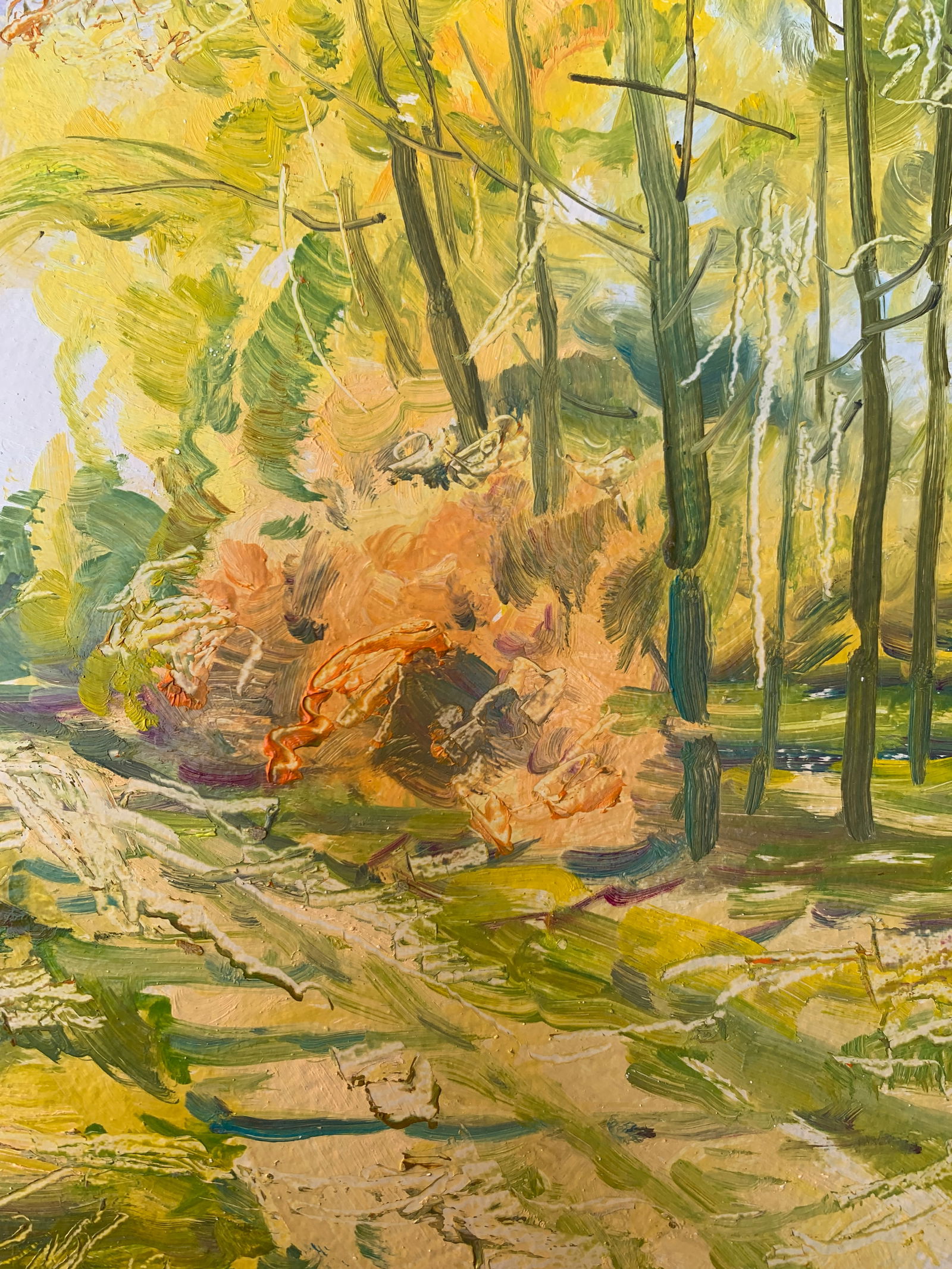 Oil painting Road in the forest Oleksandr Oleksandrovich Nazarenko - 9