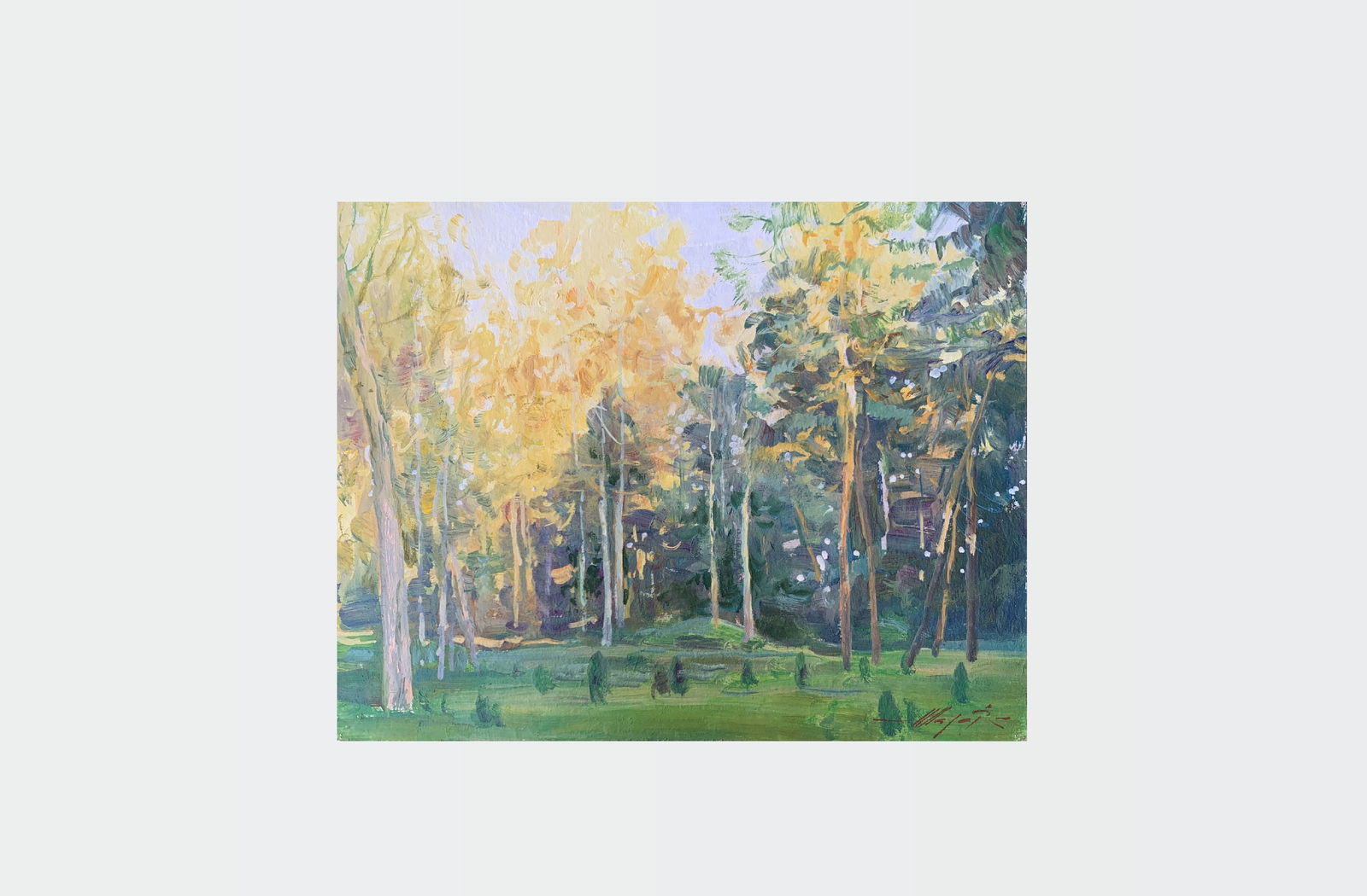 Oil painting In the forest Oleksandr Oleksandrovich Nazarenko - 2