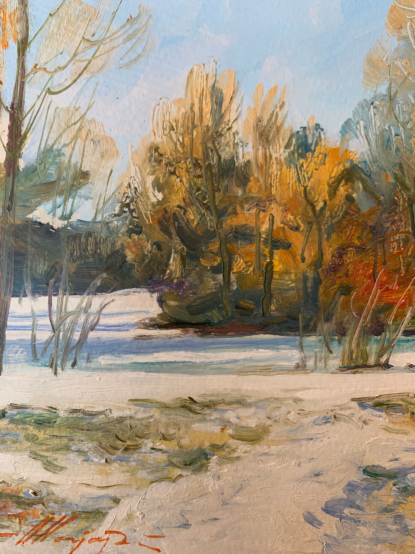 Oil painting Winter Oleksandr Oleksandrovich Nazarenko - 5