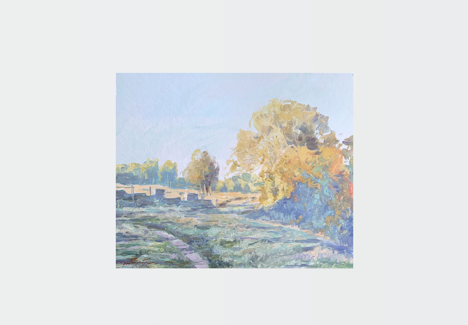 Oil painting Evening Oleksandr Oleksandrovich Nazarenko - 2