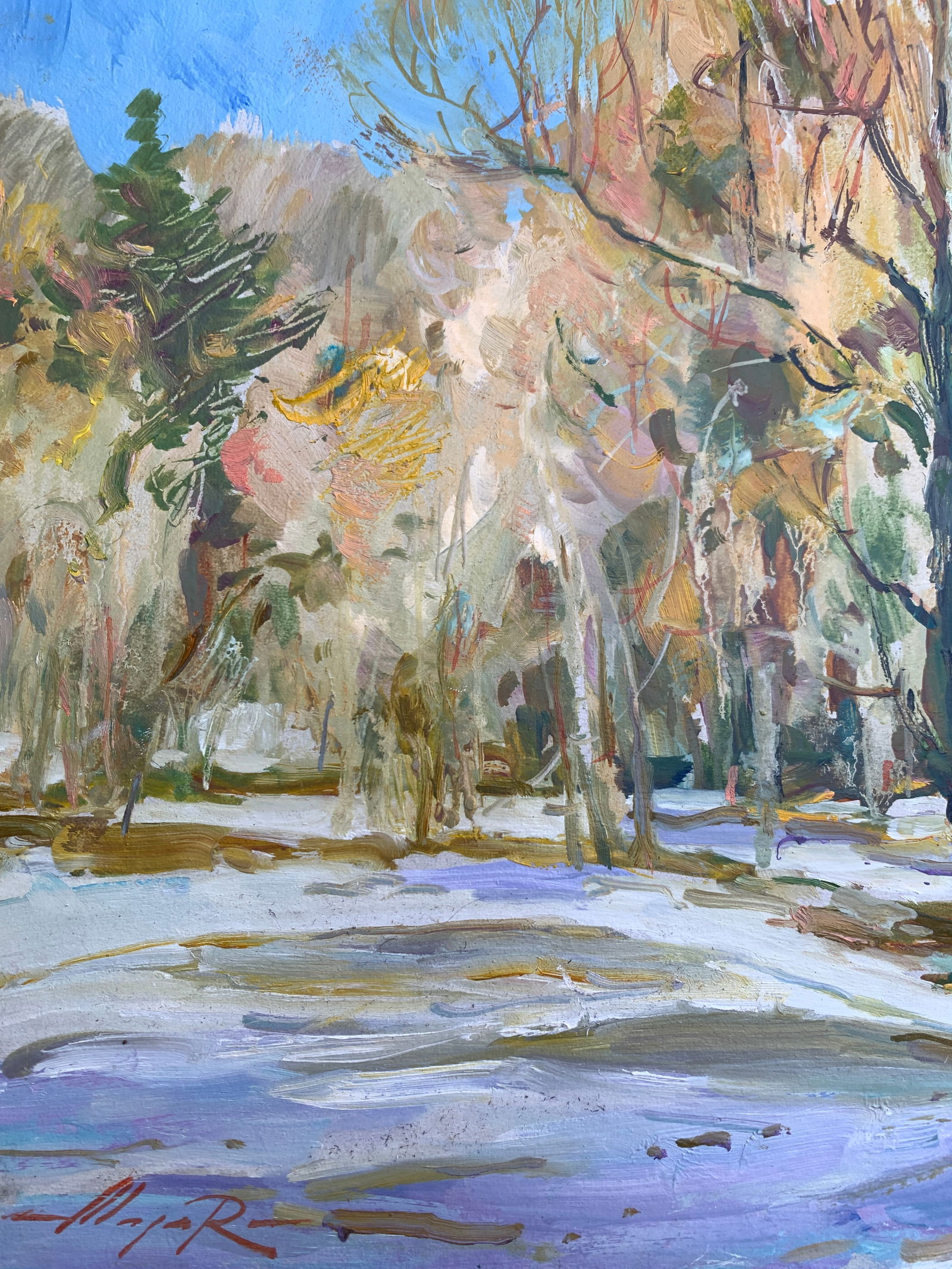 Oil painting Winter Oleksandr Oleksandrovich Nazarenko - 5