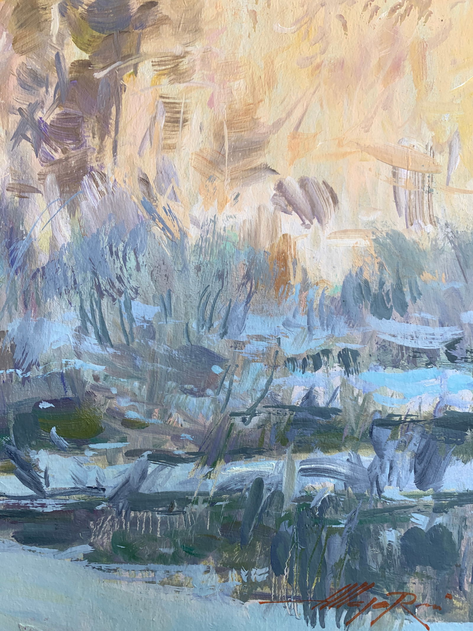 Oil painting A frosty day. Sun Oleksandr Oleksandrovich Nazarenko - 10