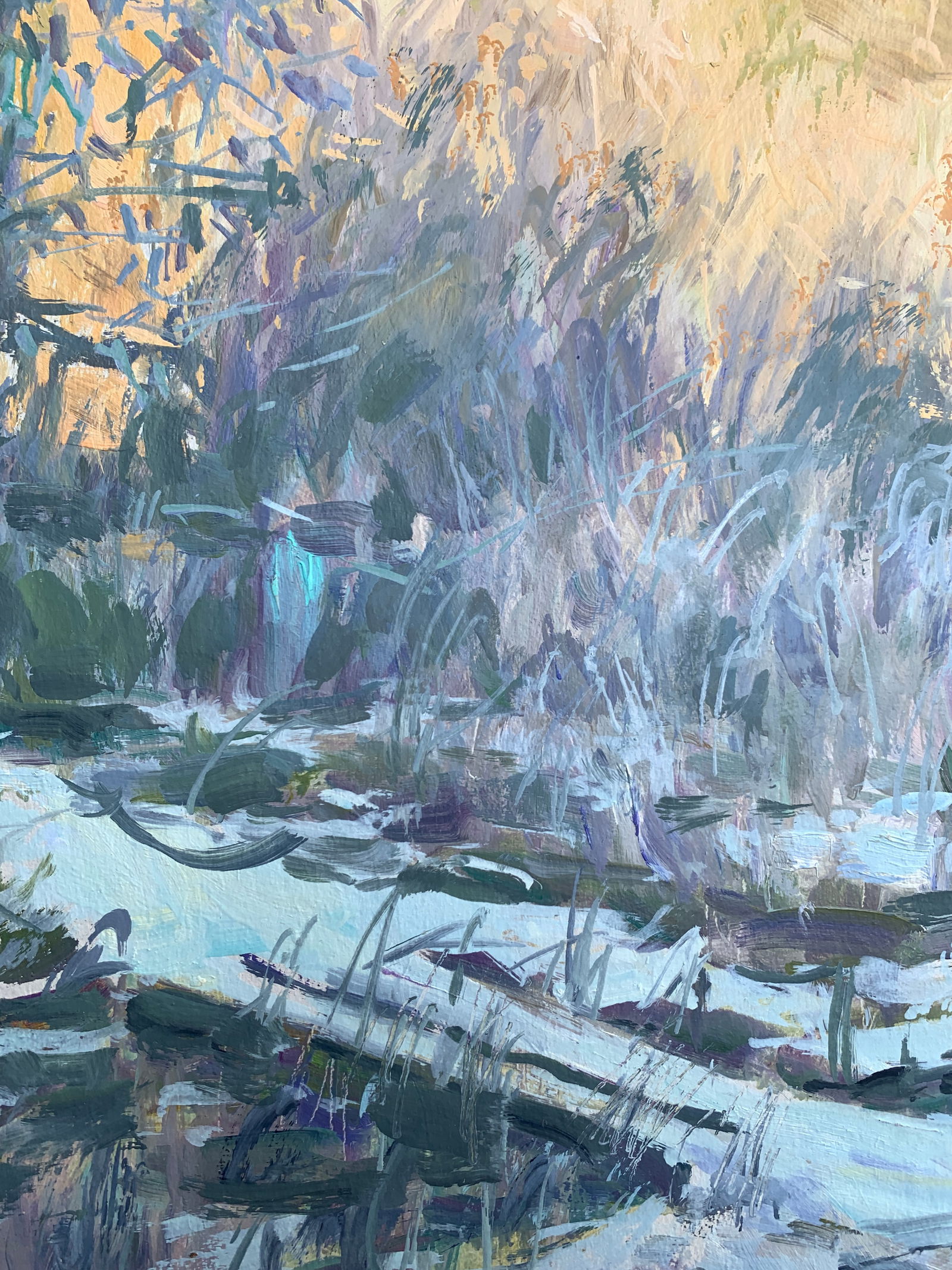 Oil painting A frosty day. Sun Oleksandr Oleksandrovich Nazarenko - 4