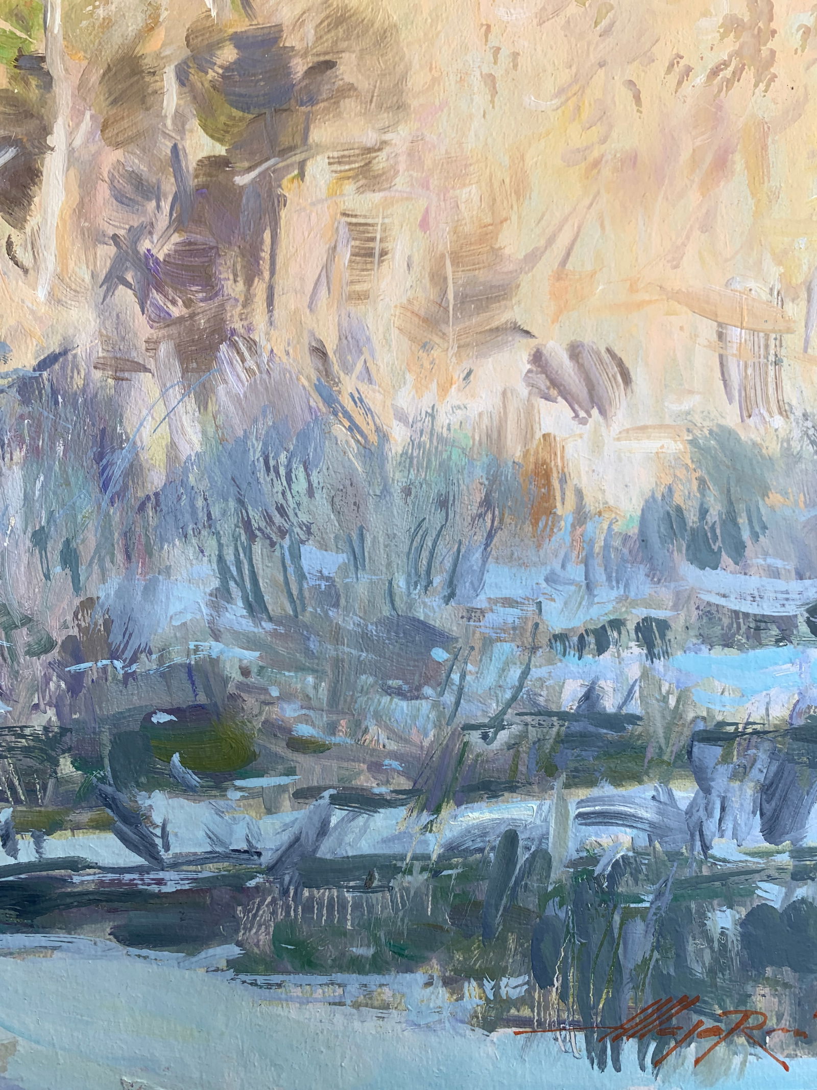 Oil painting A frosty day. Sun Oleksandr Oleksandrovich Nazarenko - 9