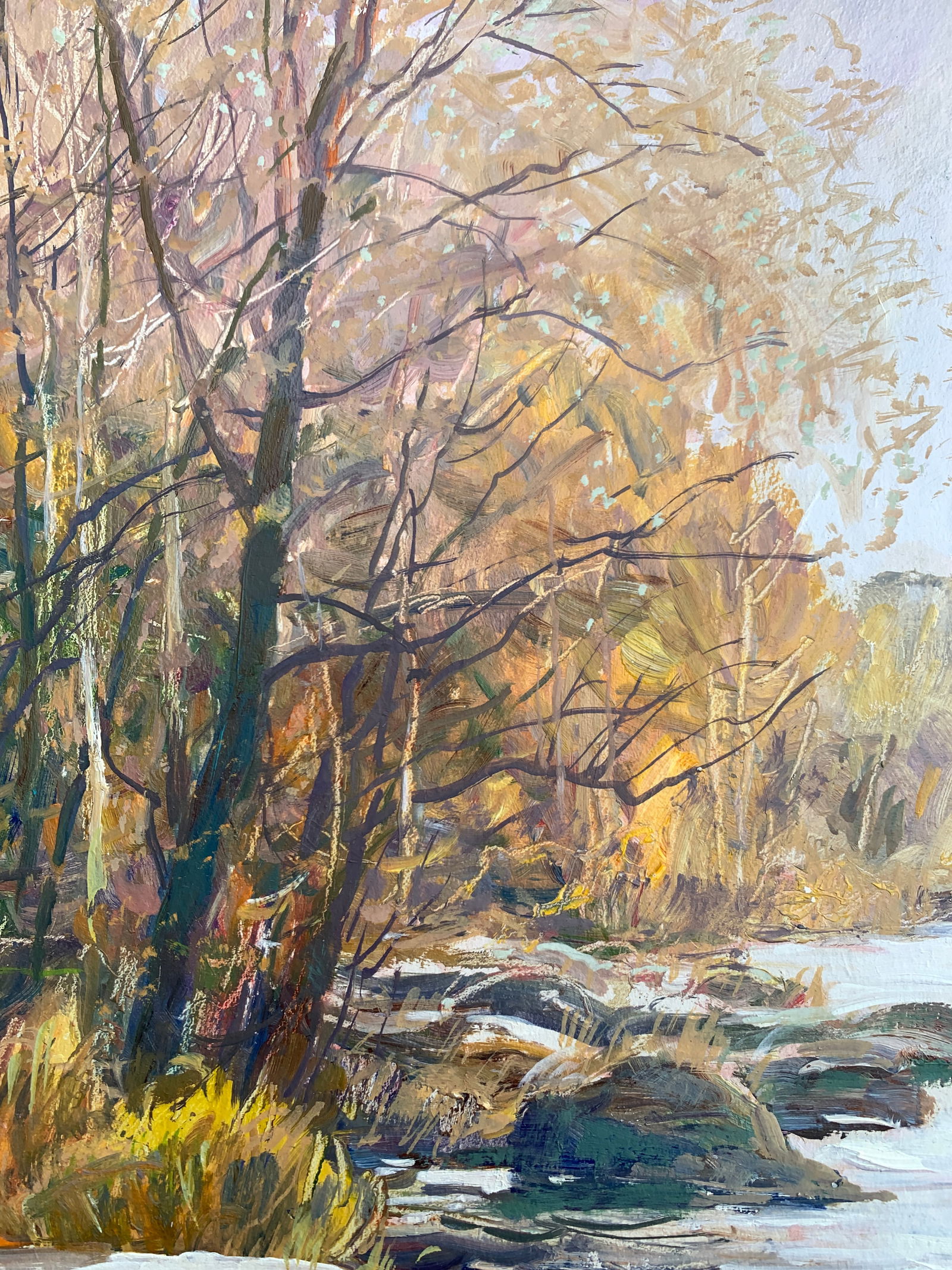 Oil painting Thresholds Bug River Oleksandr Oleksandrovich Nazarenko - 4