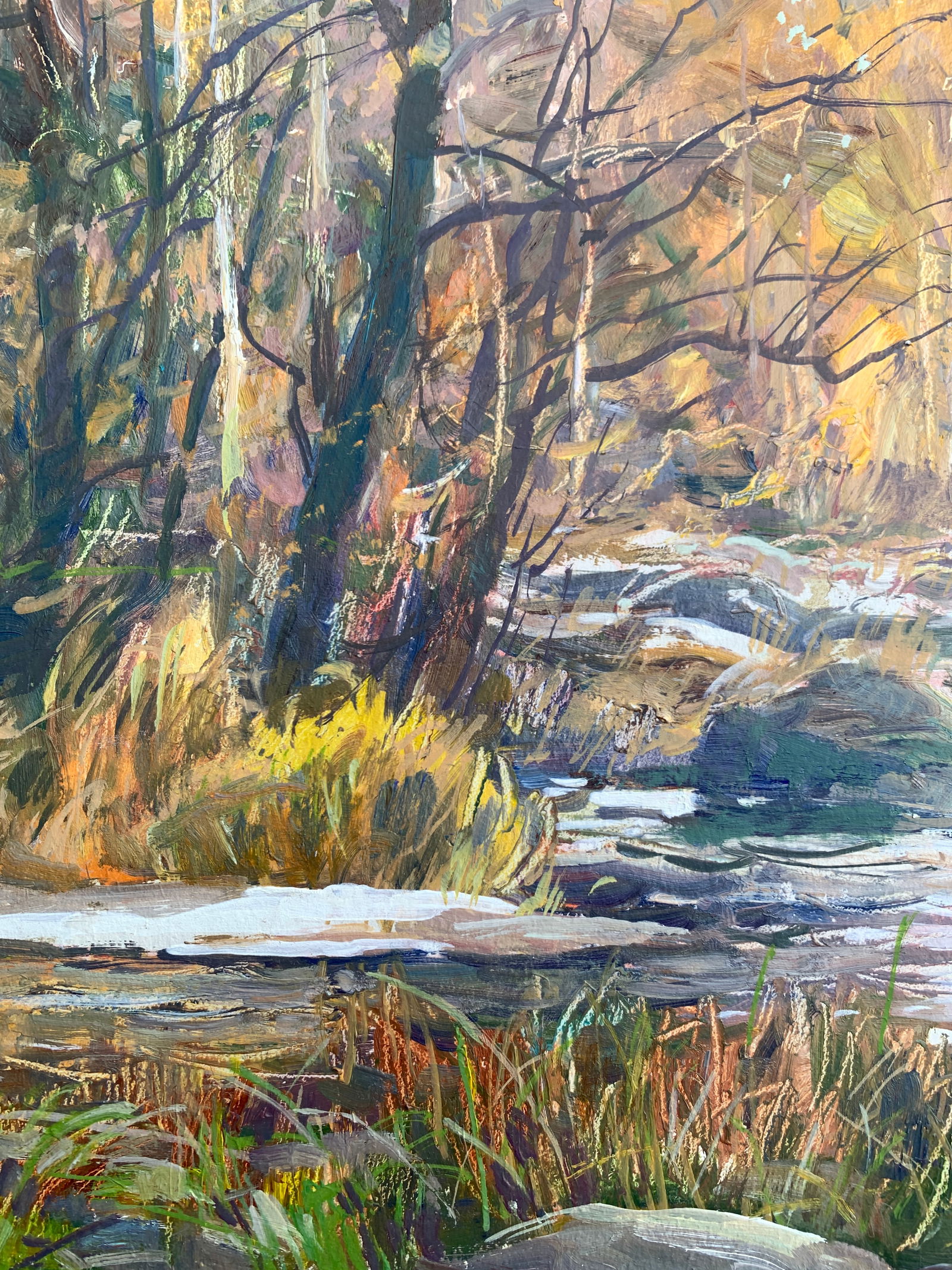 Oil painting Thresholds Bug River Oleksandr Oleksandrovich Nazarenko - 5