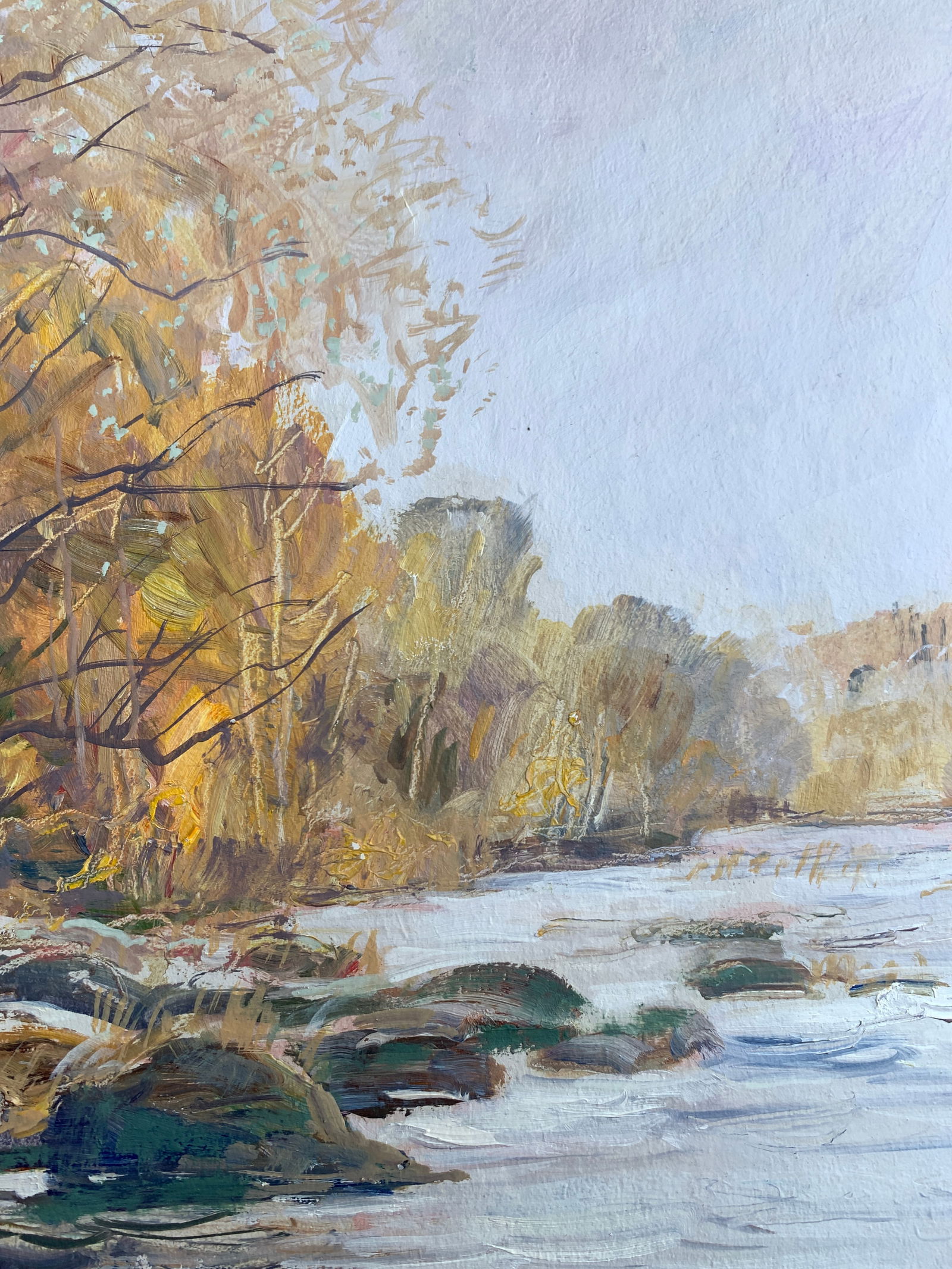 Oil painting Thresholds Bug River Oleksandr Oleksandrovich Nazarenko - 6