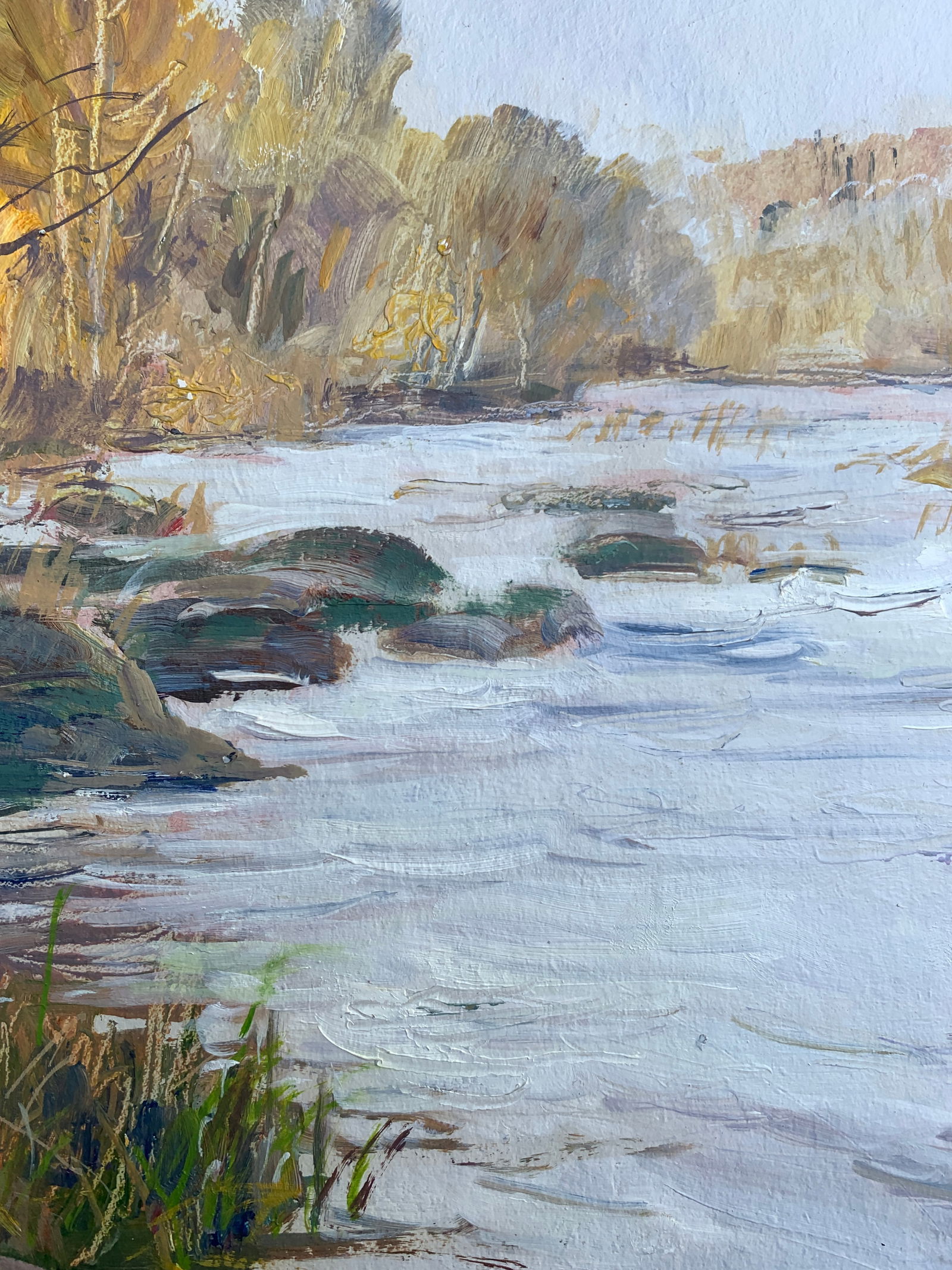 Oil painting Thresholds Bug River Oleksandr Oleksandrovich Nazarenko - 7