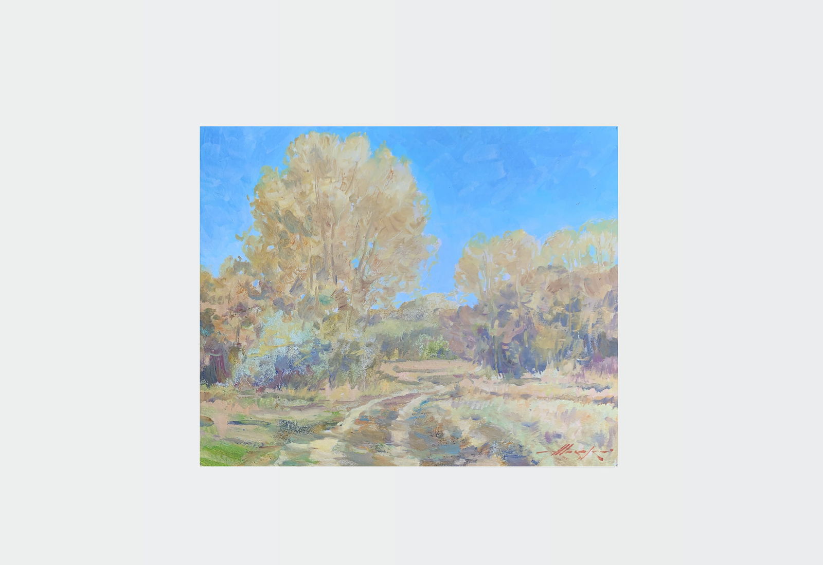 Oil painting A warm day Oleksandr Oleksandrovich Nazarenko - 2