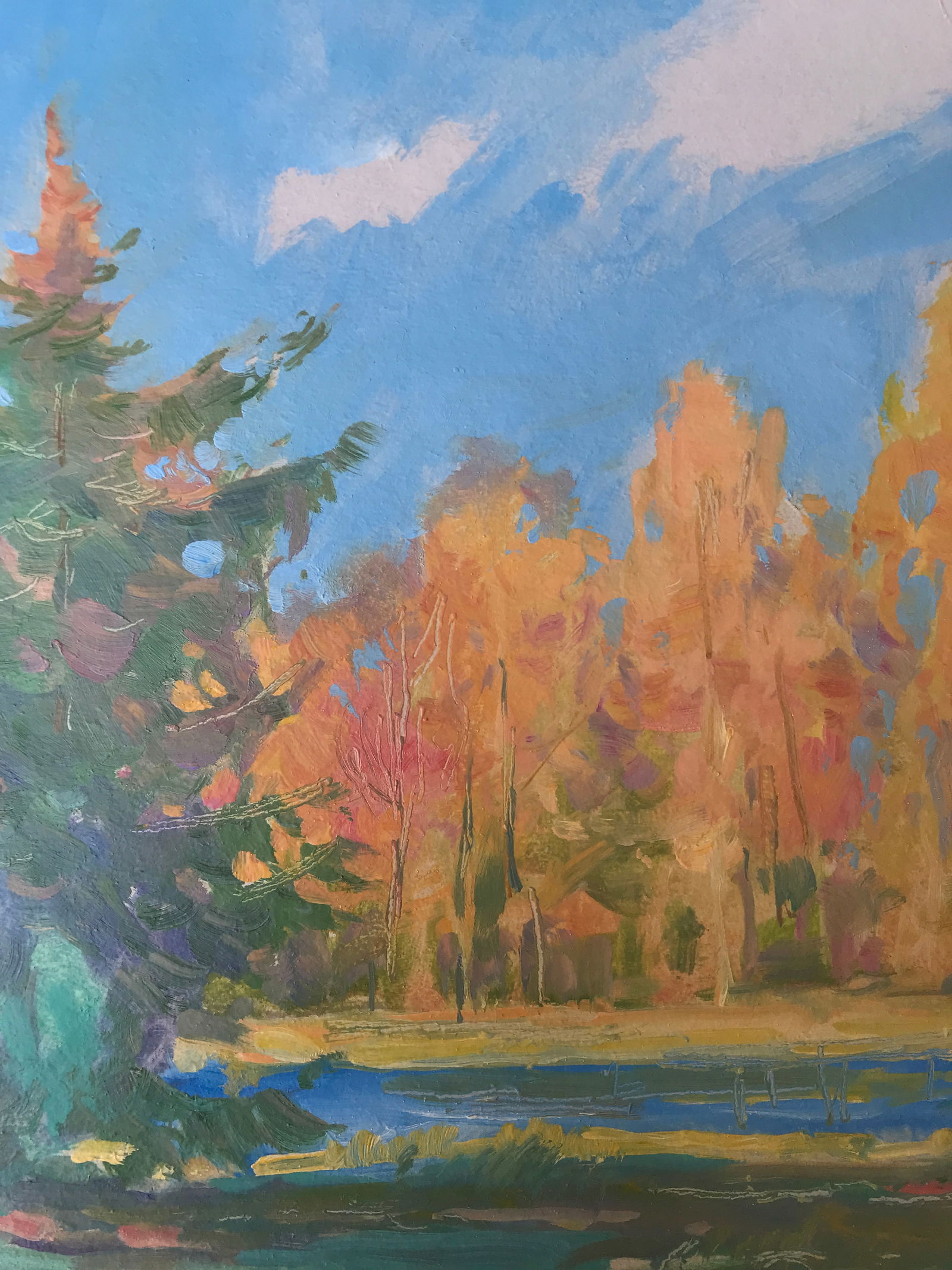 Oil painting A warm autumn day Oleksandr Oleksandrovich Nazarenko - 6