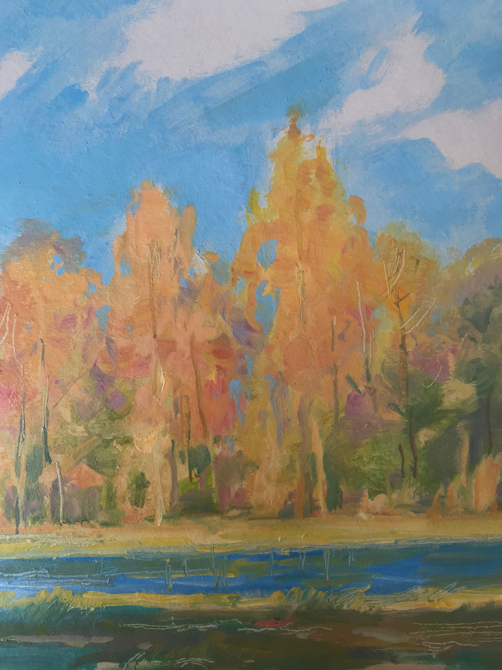 Oil painting A warm autumn day Oleksandr Oleksandrovich Nazarenko - 8