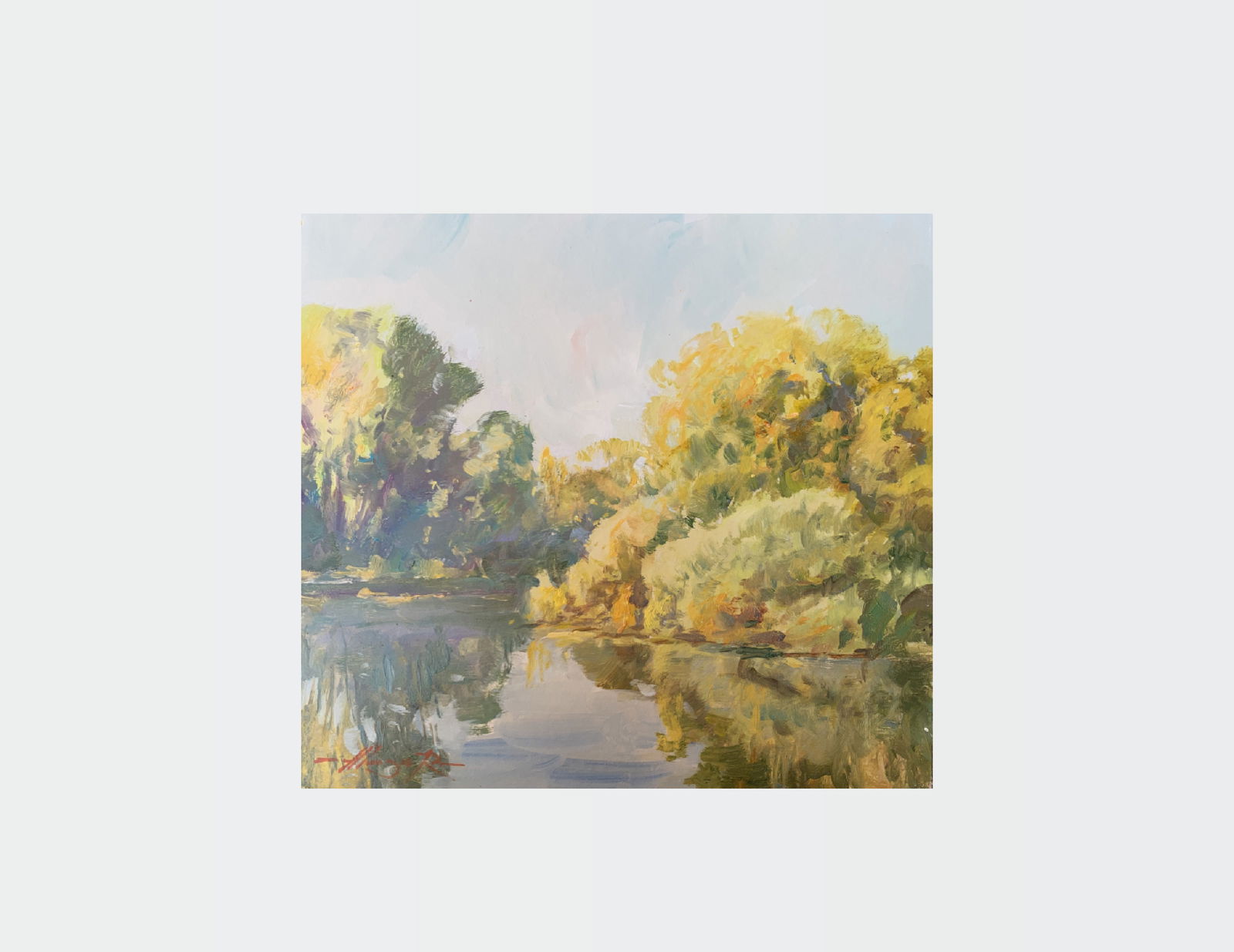 Oil painting Warm day Oleksandr Oleksandrovich Nazarenko - 2