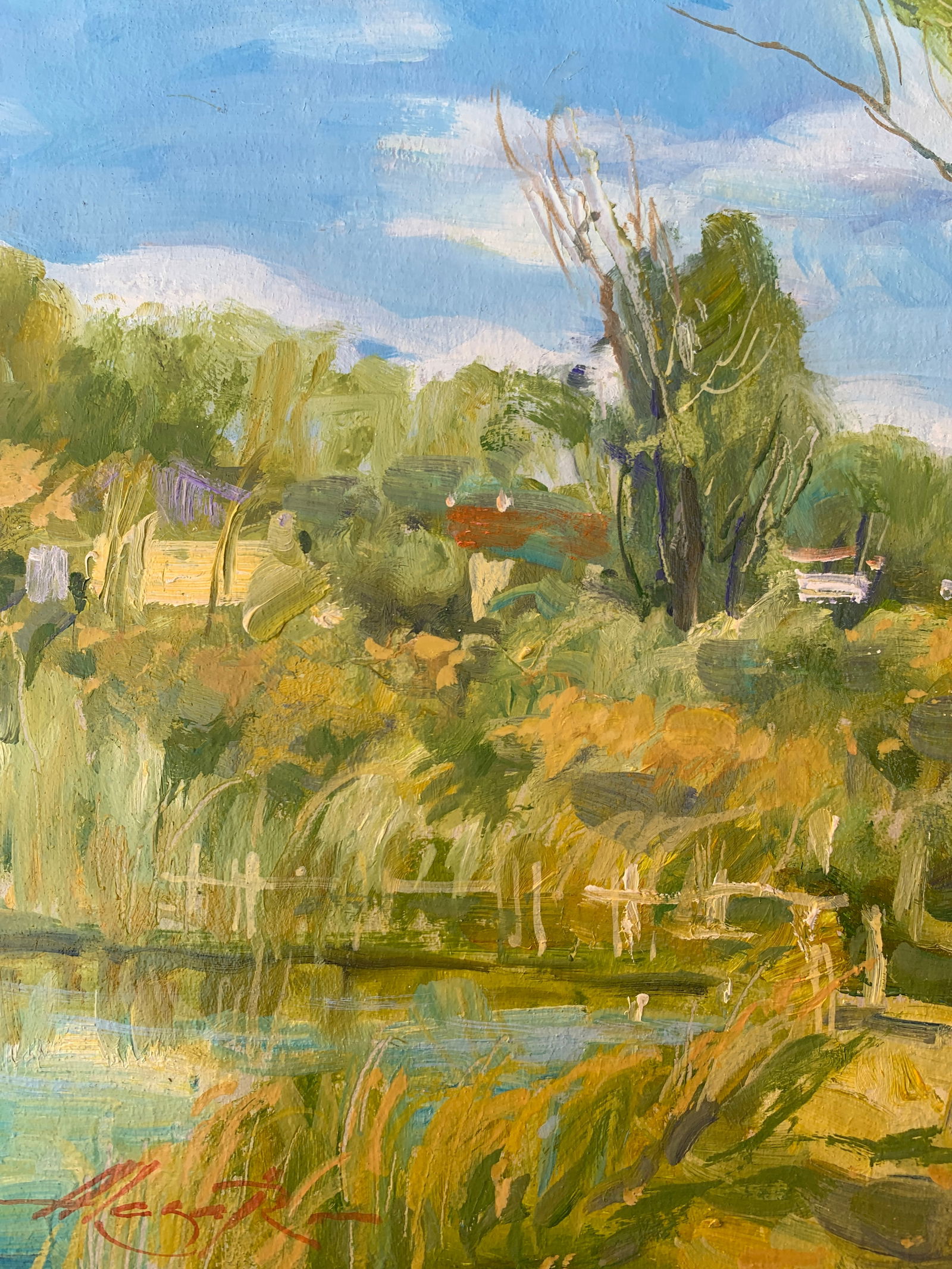 Oil painting In the village Oleksandr Oleksandrovich Nazarenko - 5