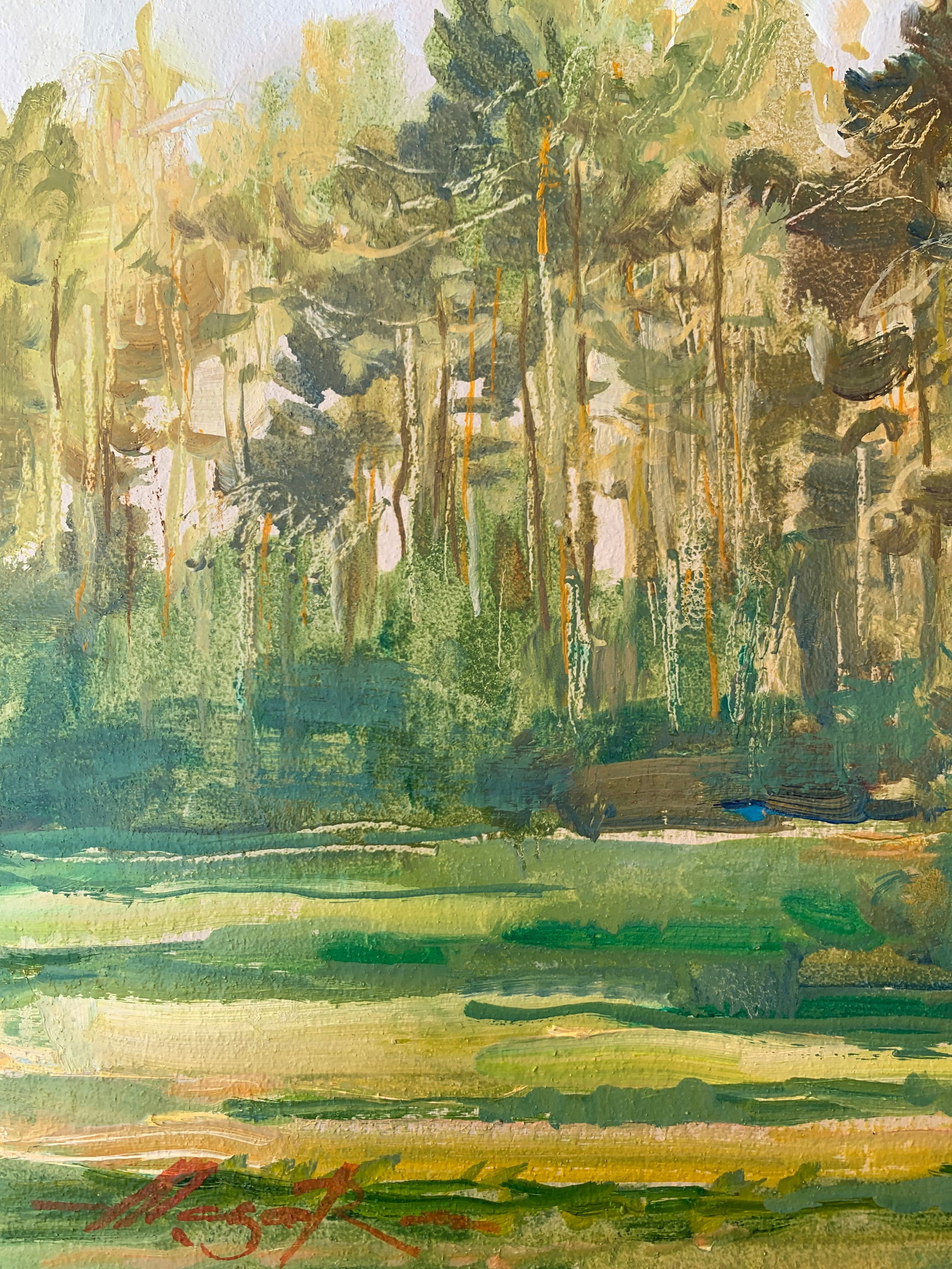 Oil painting In the meadow Oleksandr Oleksandrovich Nazarenko - 5