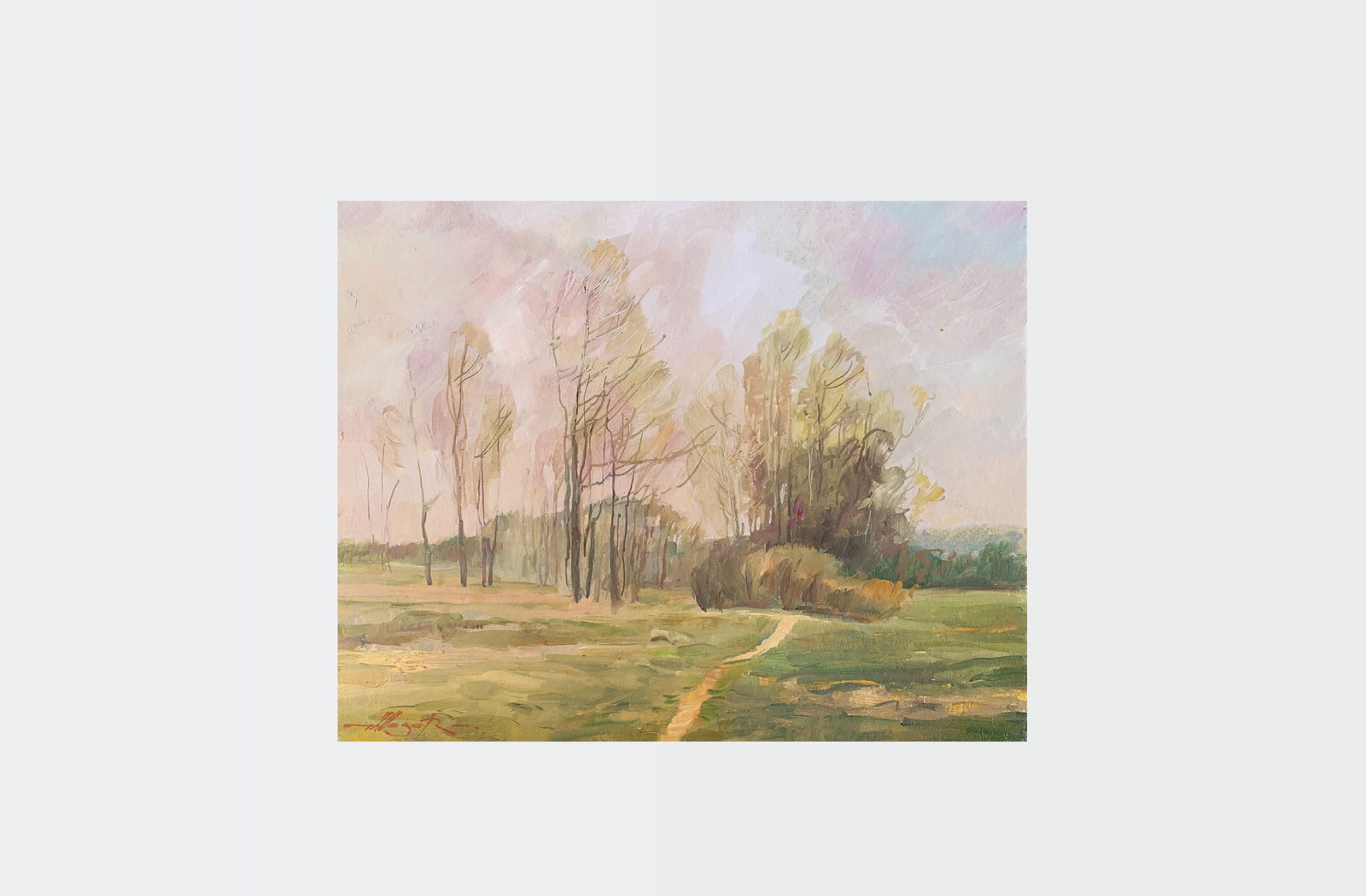 Oil painting Autumn is coming Oleksandr Oleksandrovich Nazarenko - 2