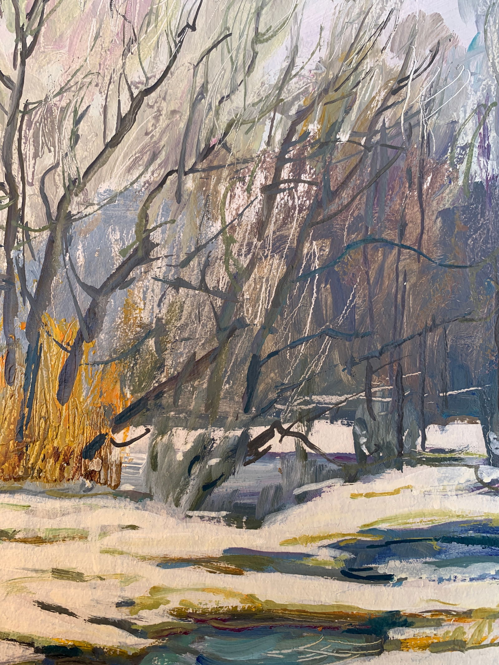 Oil painting Rapids on the Bug River Oleksandr Oleksandrovich Nazarenko - 8