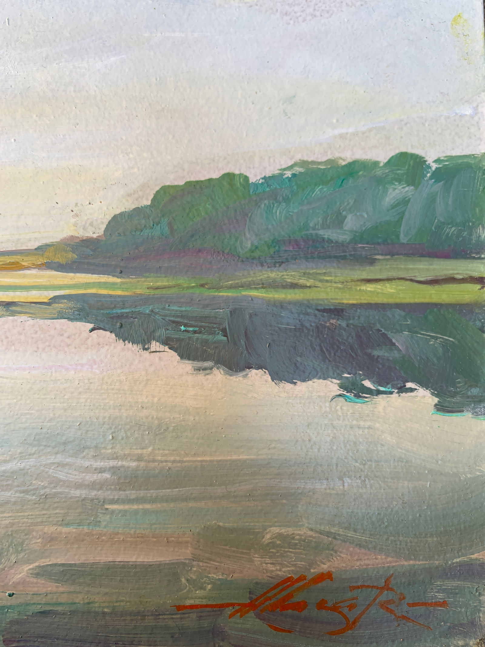 Oil painting By the river Oleksandr Oleksandrovich Nazarenko - 10