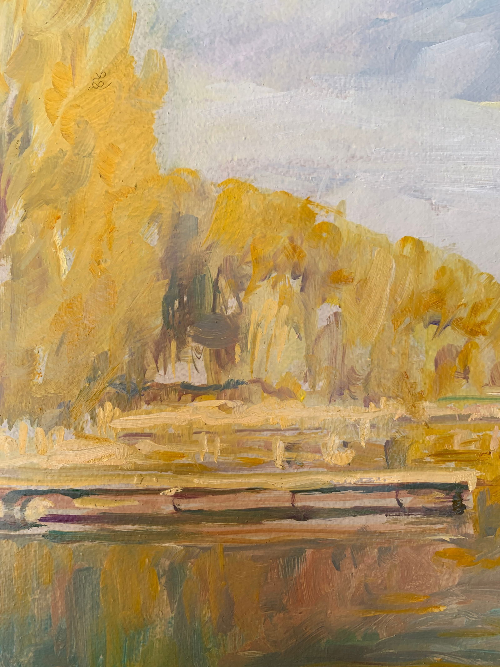 Oil painting By the river Oleksandr Oleksandrovich Nazarenko - 4