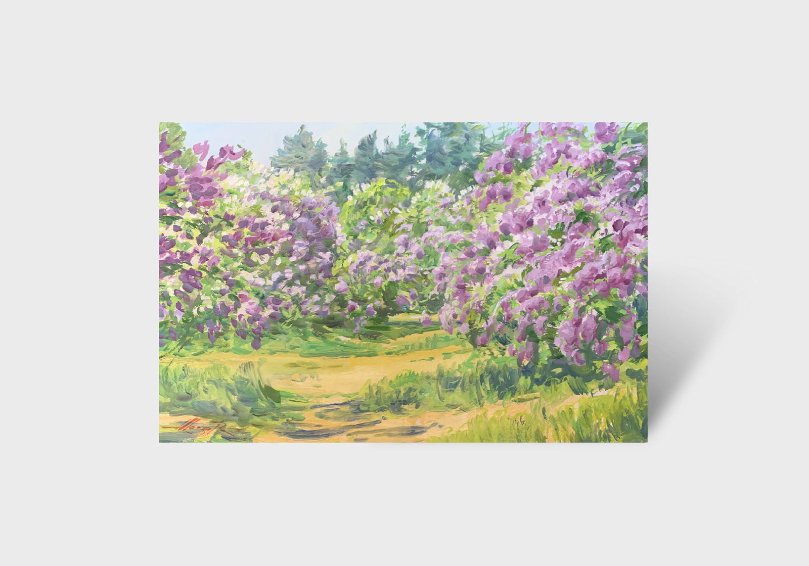 Oil painting The lilac is blooming Oleksandr Oleksandrovich Nazarenko - 11
