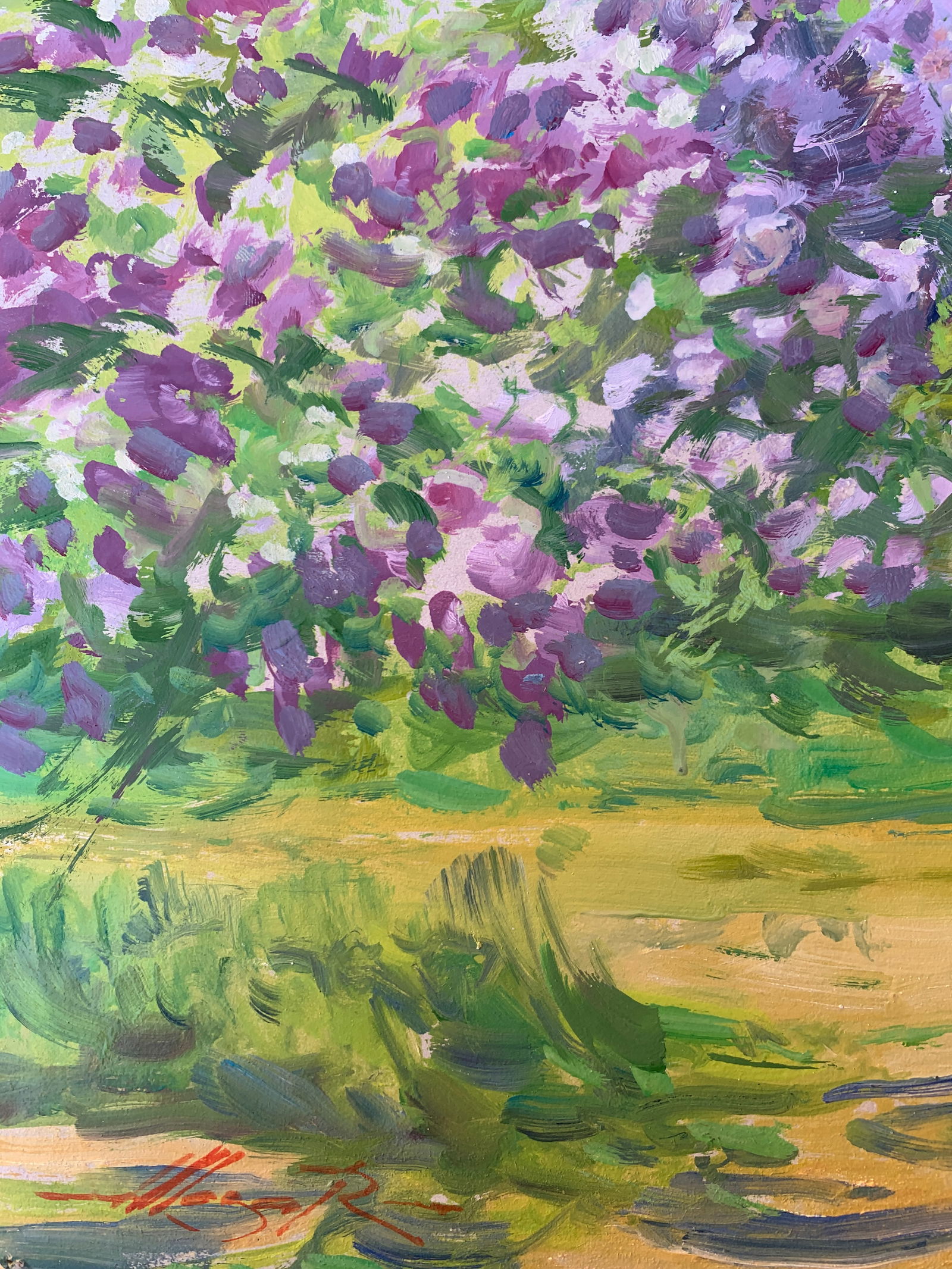 Oil painting The lilac is blooming Oleksandr Oleksandrovich Nazarenko - 4