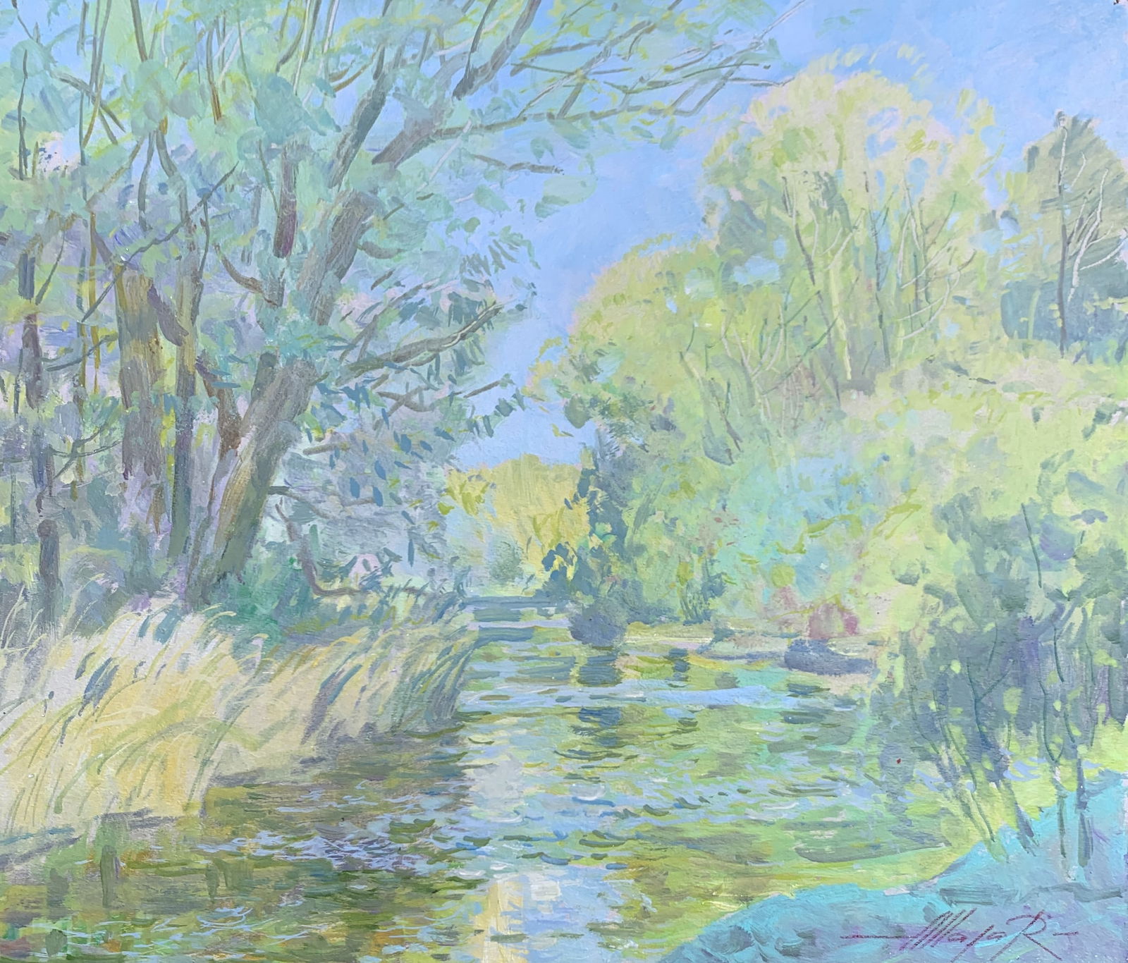 Oil painting Morning Oleksandr Oleksandrovich Nazarenko: Title: Oil painting Morning Oleksandr Oleksandrovich Nazarenko Description: 122D Painter: Oleksandr Nazarenko Size: 35x40 cm/13,78x15,75 inches Components: Oil, cardboard Original painting from our co