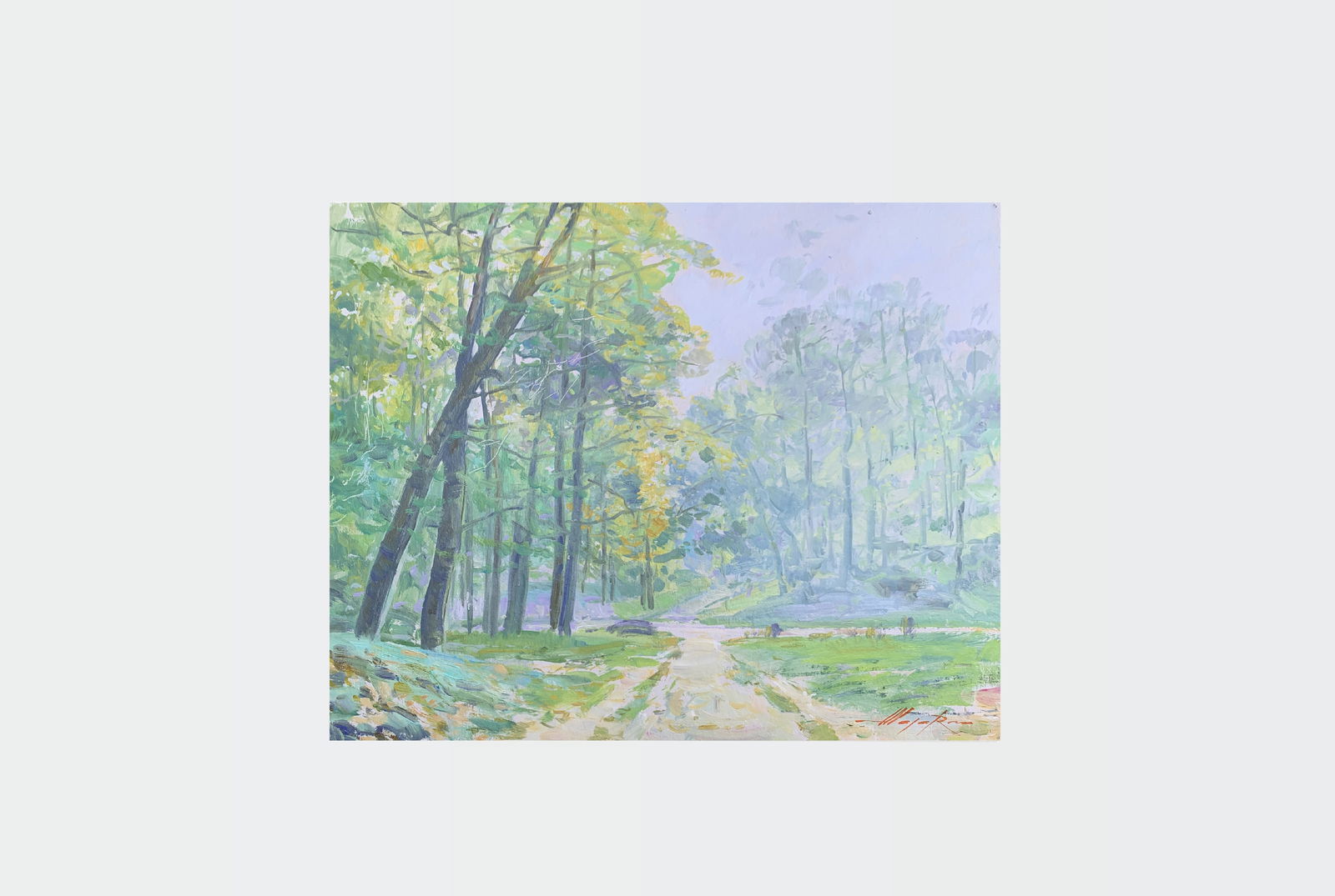 Oil painting Morning in the forest Oleksandr Oleksandrovich Nazarenko - 2