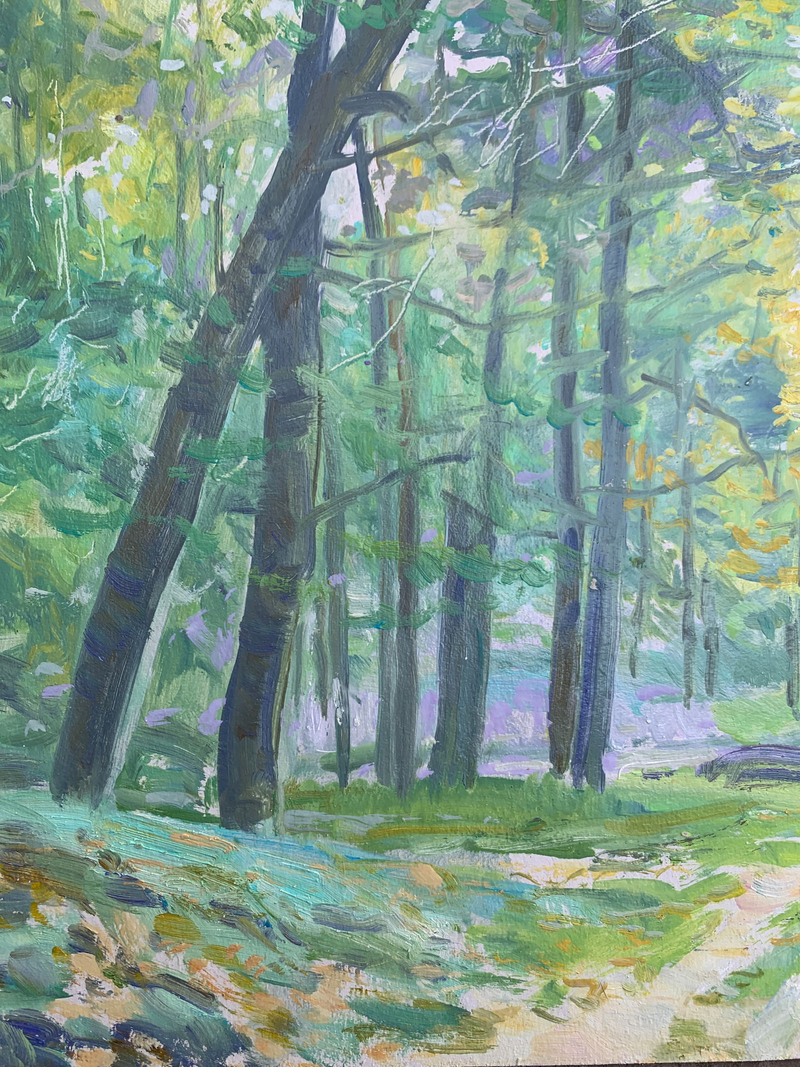 Oil painting Morning in the forest Oleksandr Oleksandrovich Nazarenko - 5