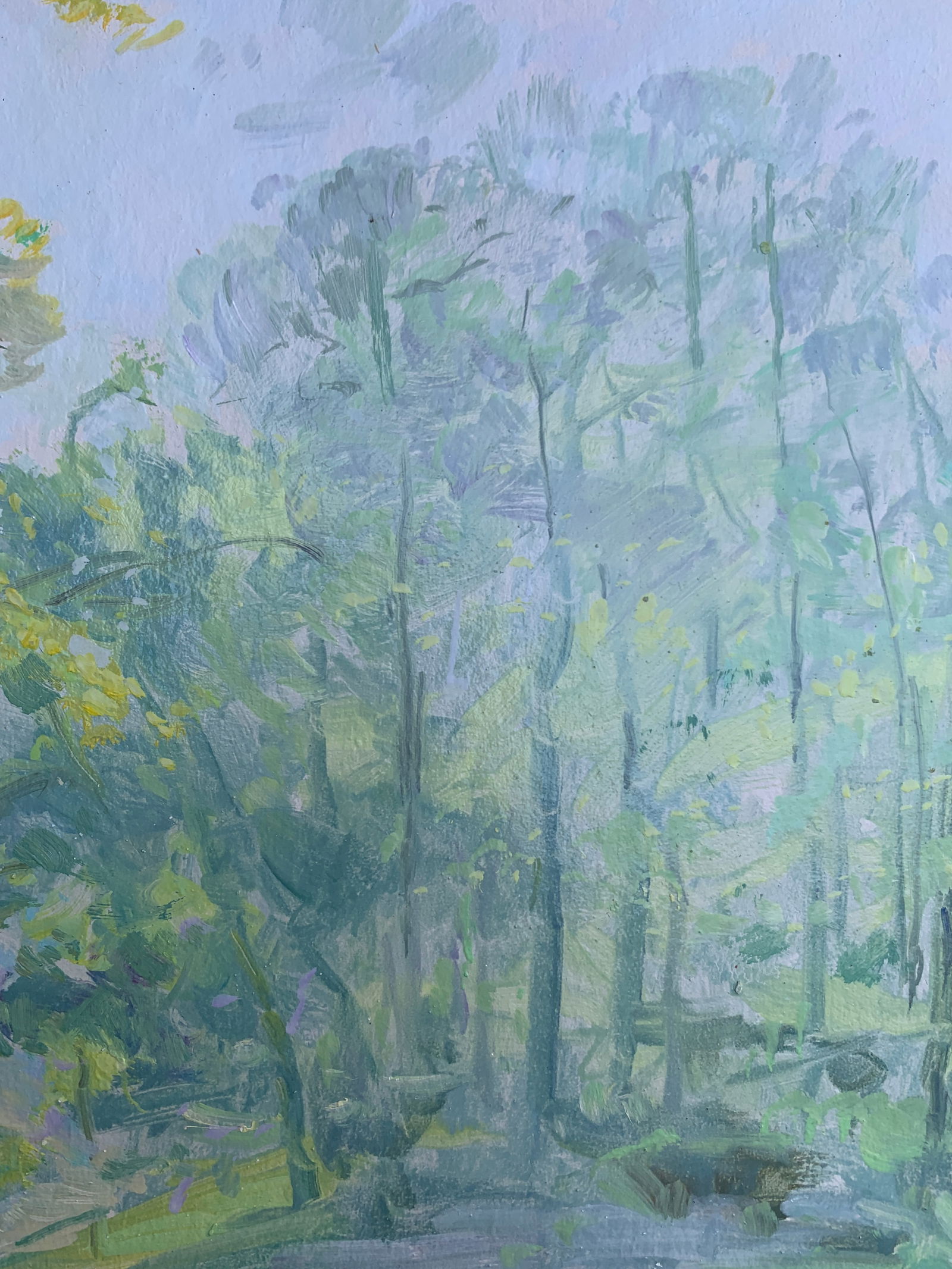 Oil painting Morning in the forest Oleksandr Oleksandrovich Nazarenko - 9