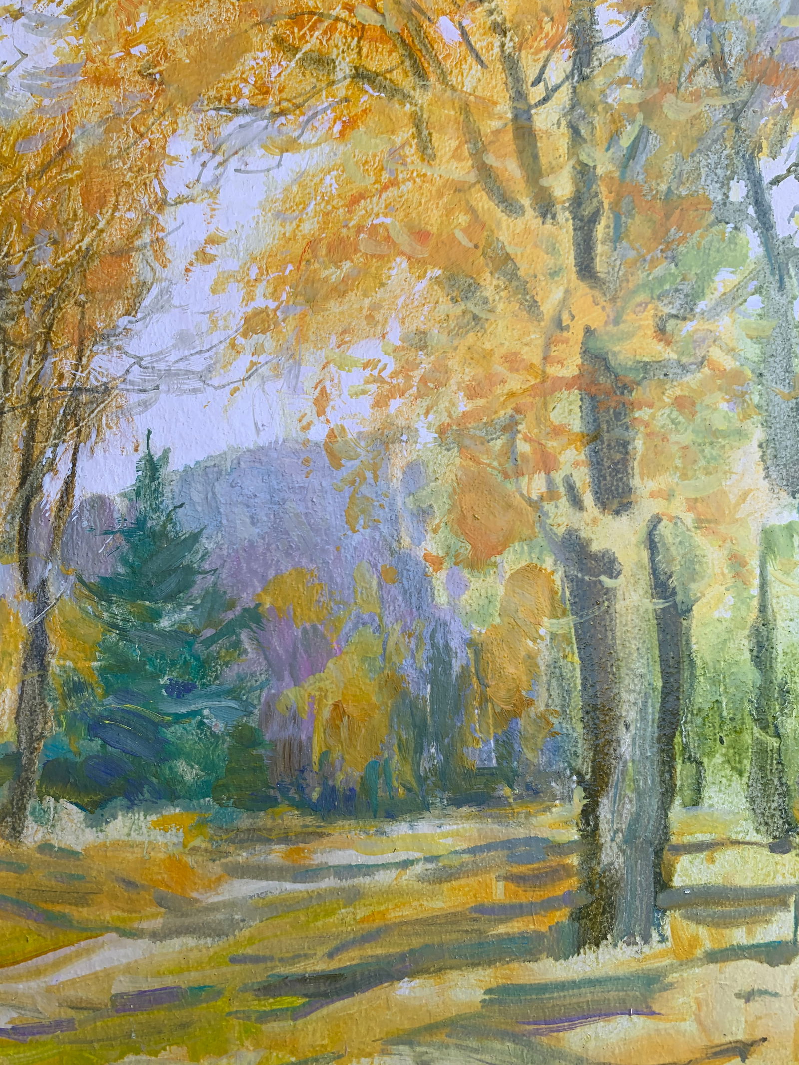 Oil painting In the park Oleksandr Oleksandrovich Nazarenko - 10
