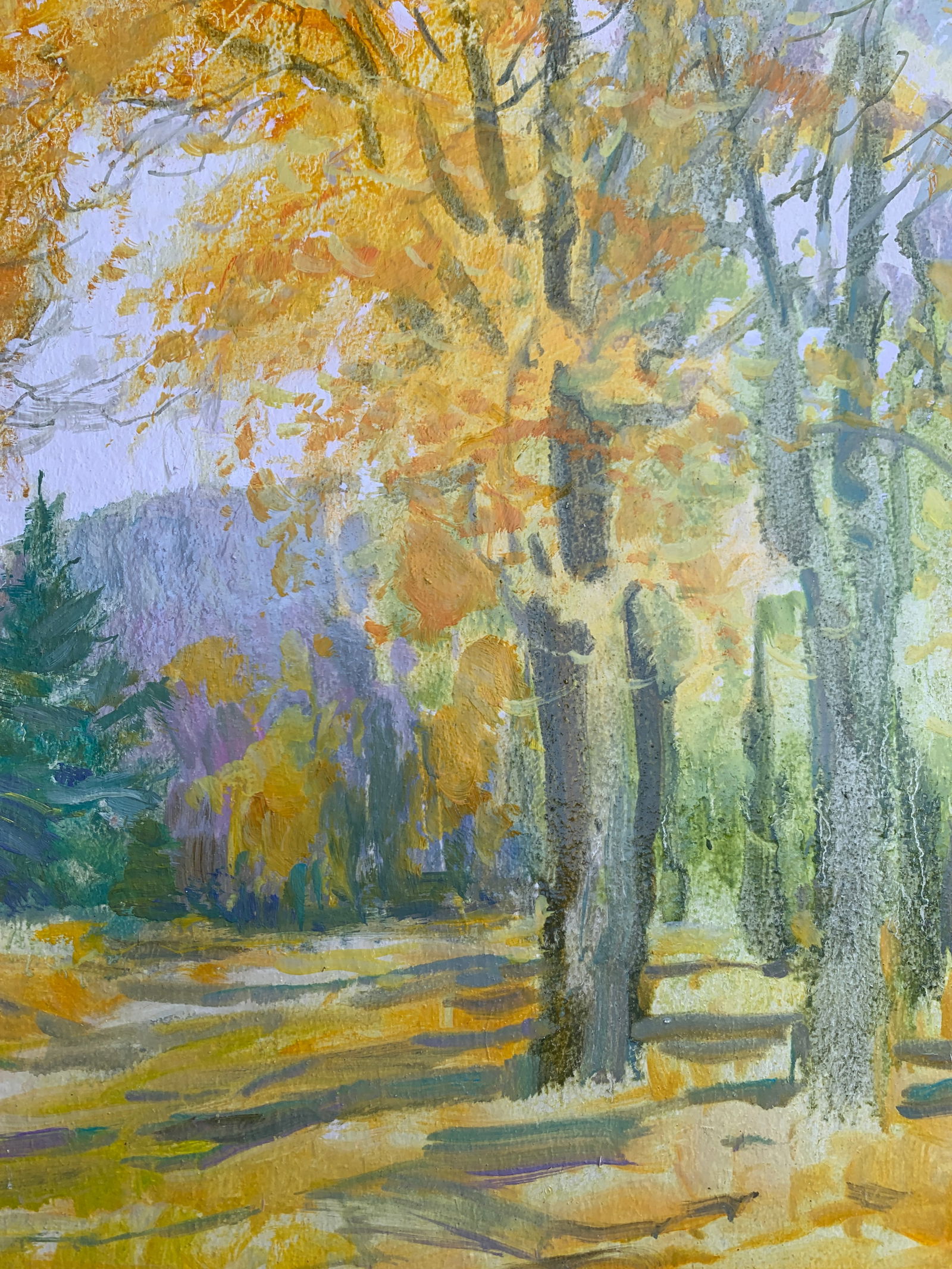 Oil painting In the park Oleksandr Oleksandrovich Nazarenko - 11