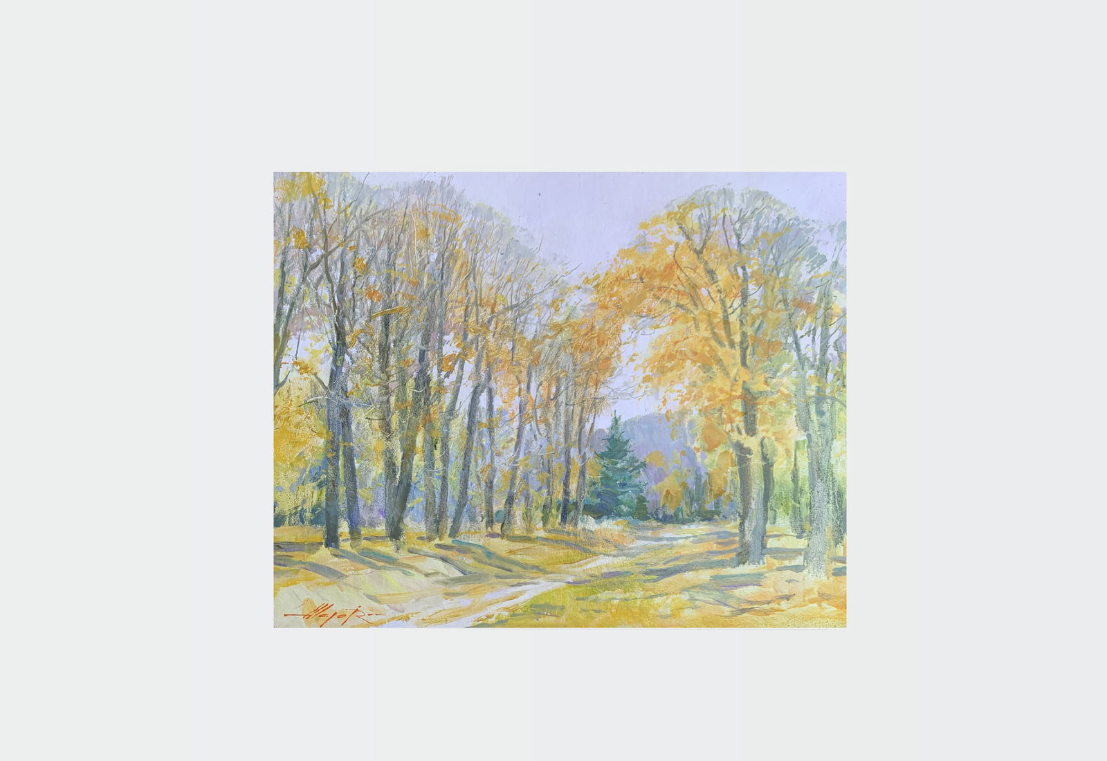 Oil painting In the park Oleksandr Oleksandrovich Nazarenko - 2