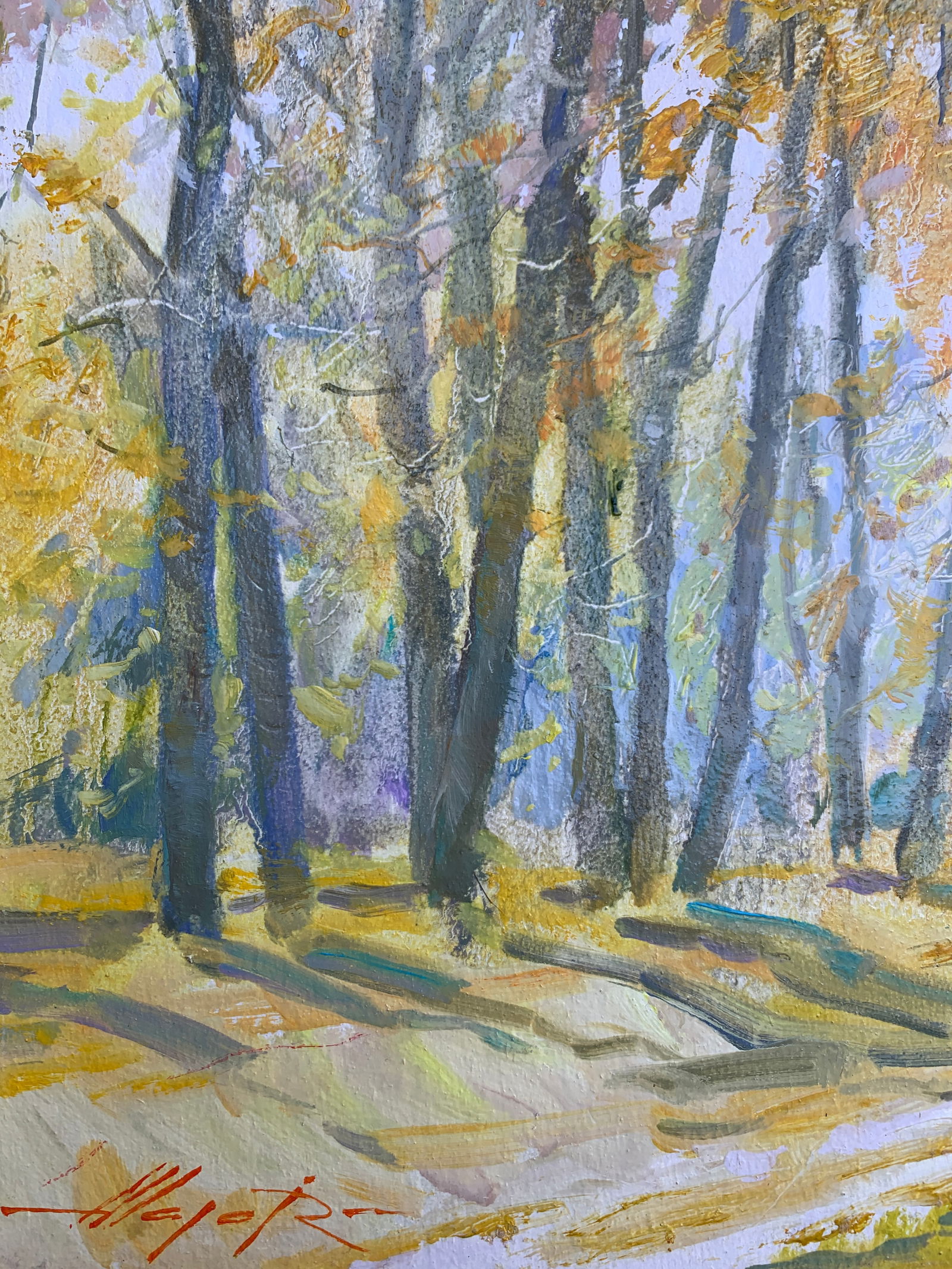 Oil painting In the park Oleksandr Oleksandrovich Nazarenko - 5