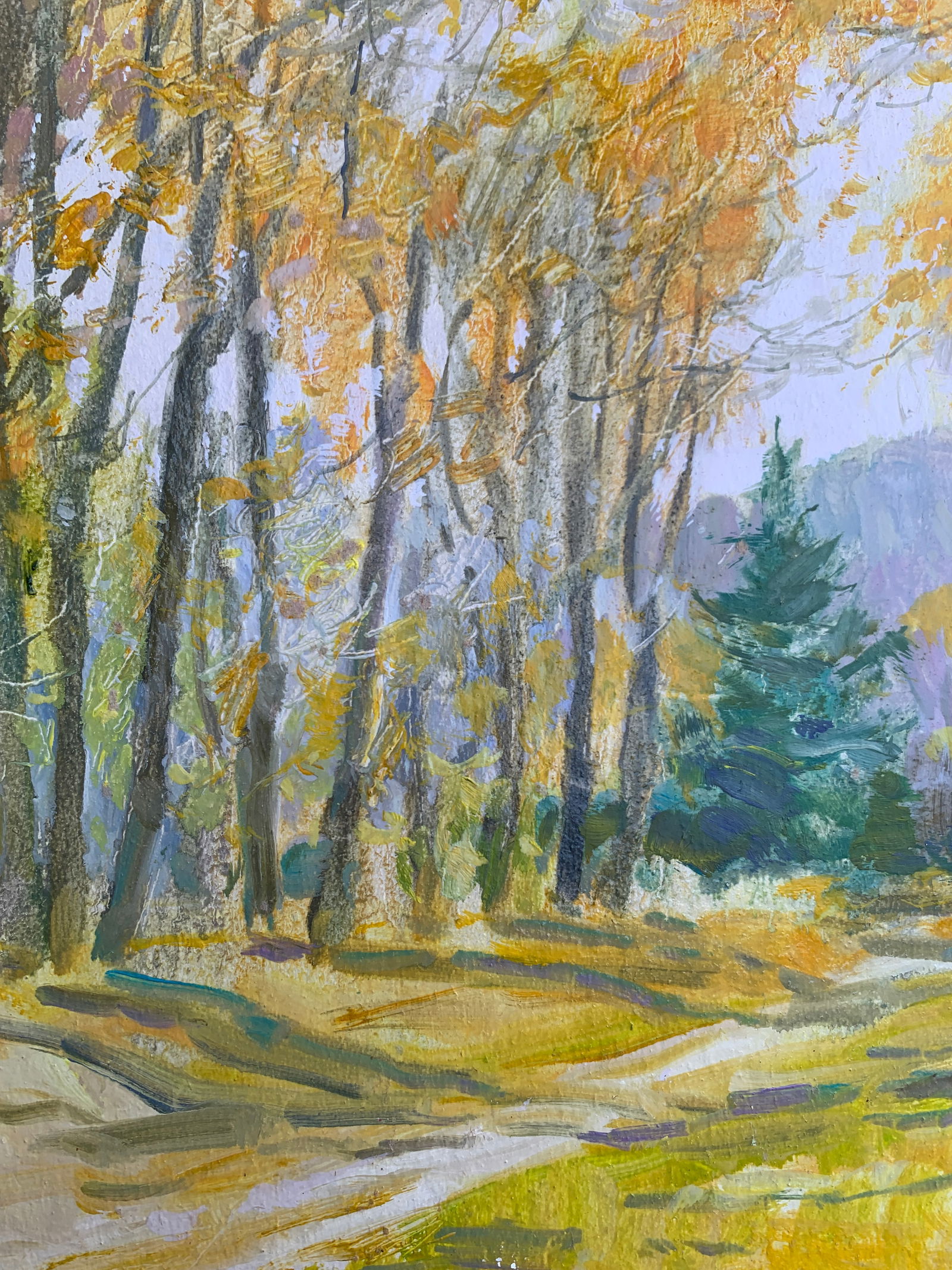 Oil painting In the park Oleksandr Oleksandrovich Nazarenko - 7