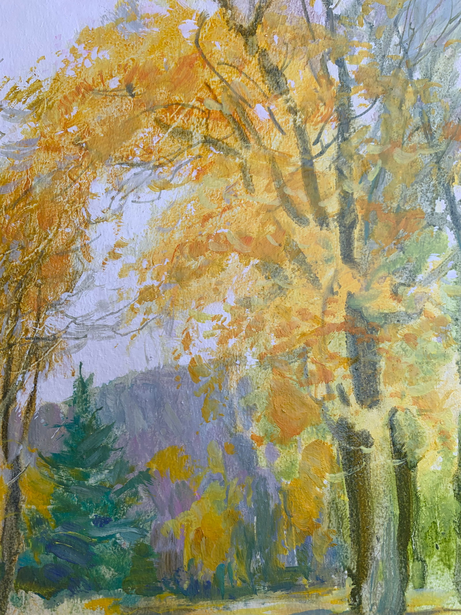 Oil painting In the park Oleksandr Oleksandrovich Nazarenko - 9