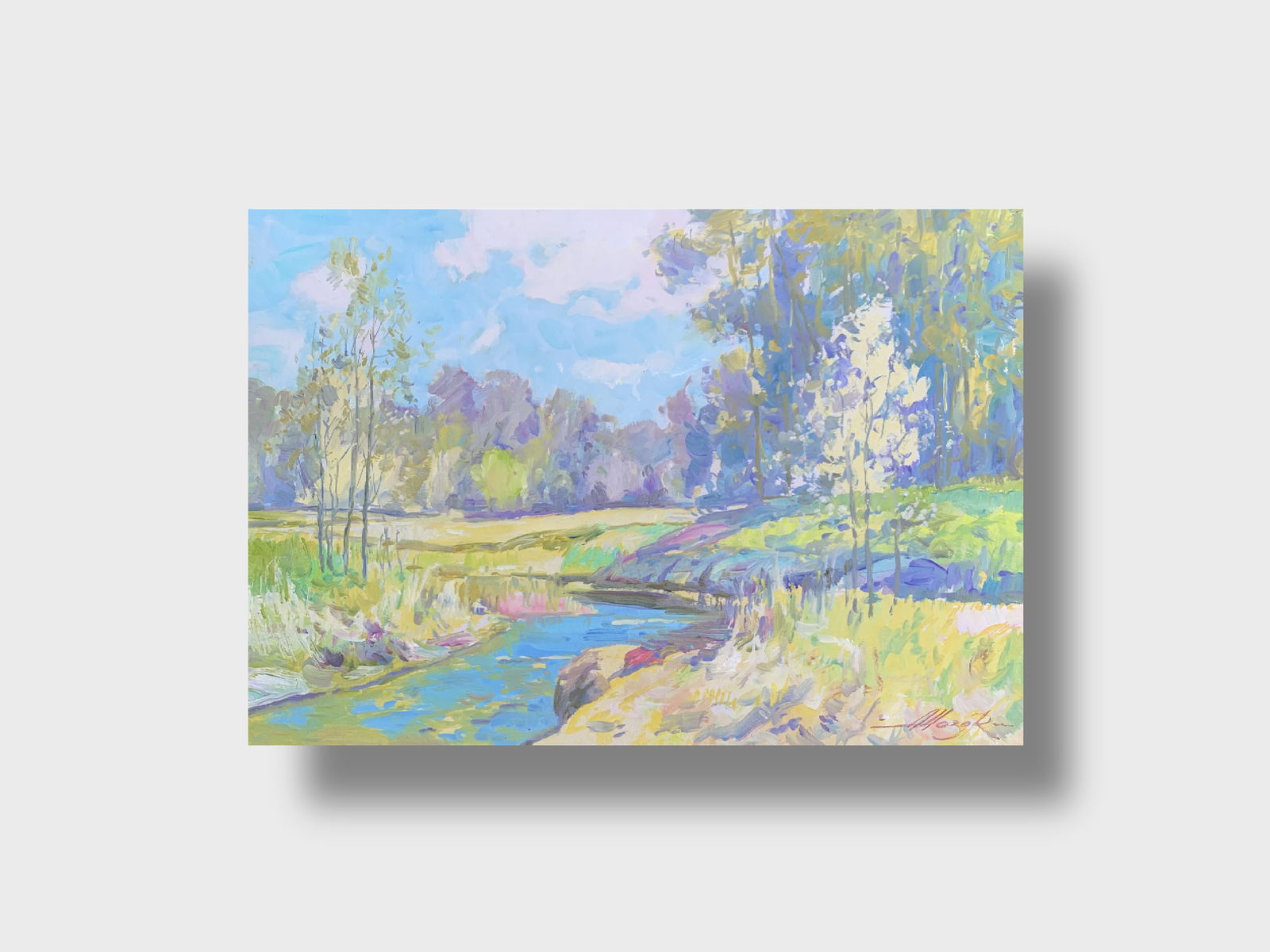 Oil painting Warm day Oleksandr Oleksandrovich Nazarenko - 11